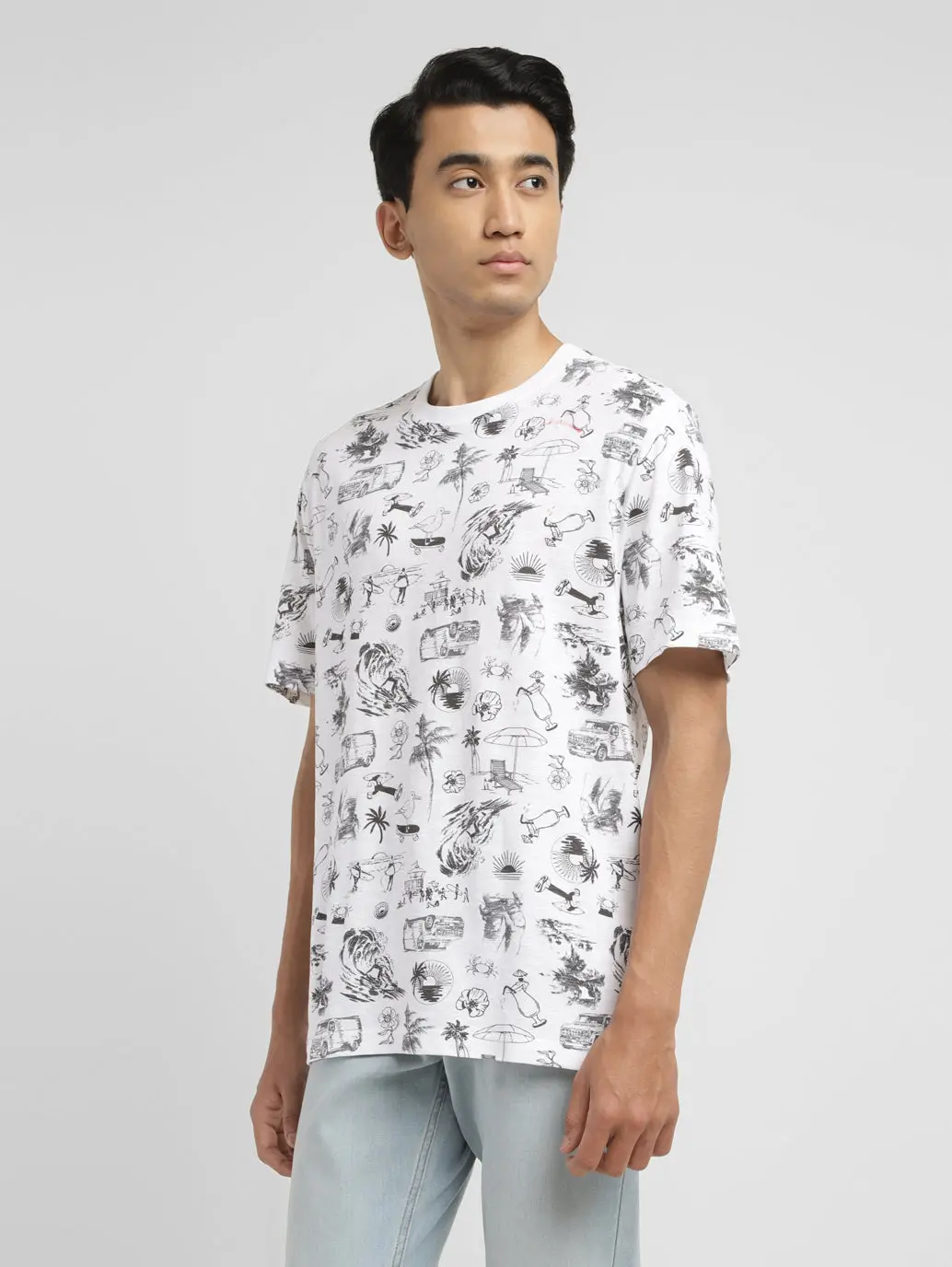 Men's Conversational Slim Fit T-Shirt 5