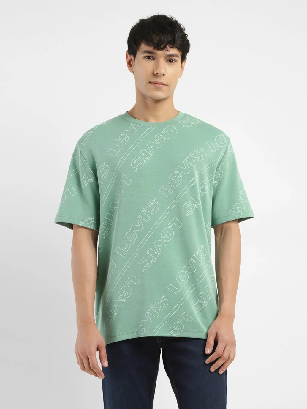 Men's Brand Logo Crew Neck T-Shirt 1