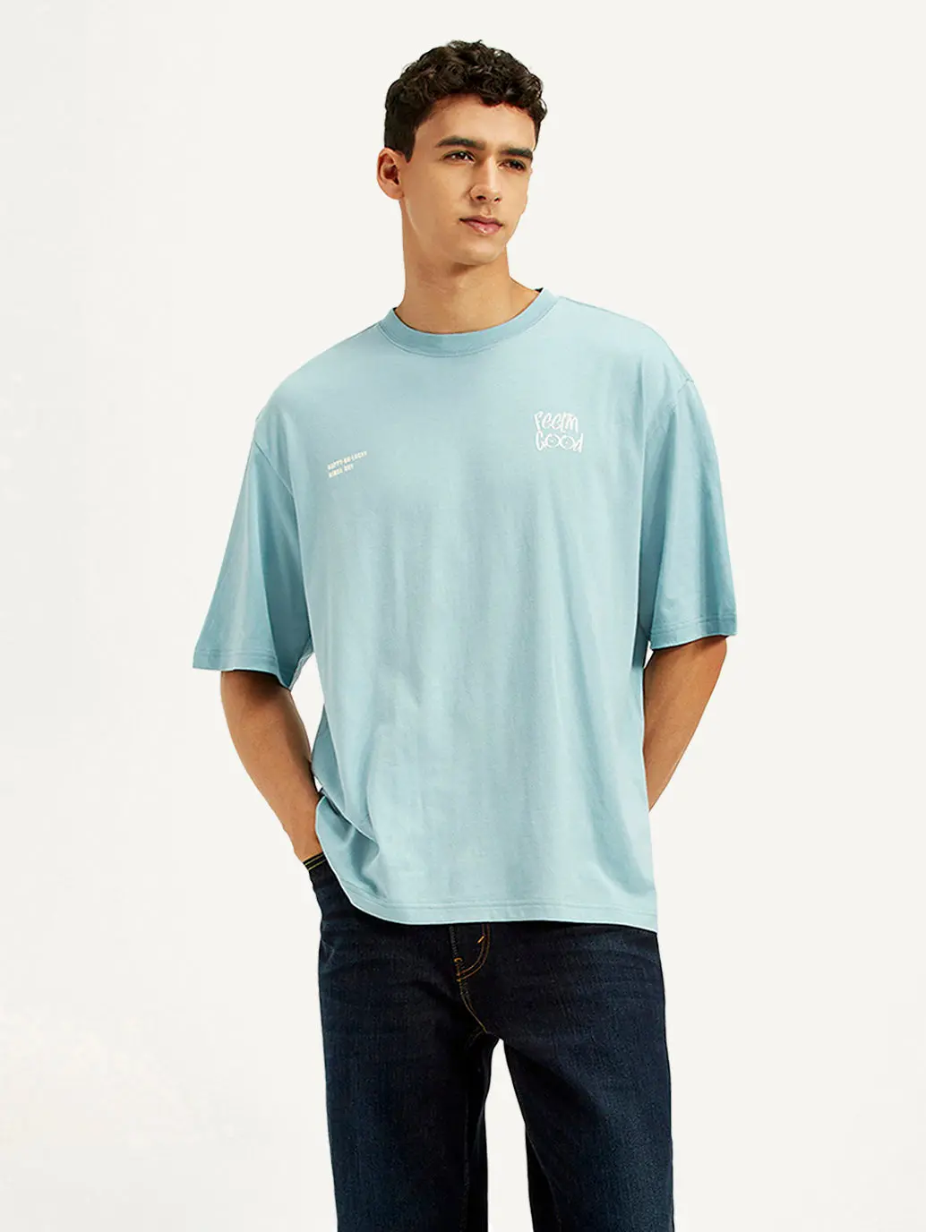 Men's Typography Loose Fit T-Shirt 1