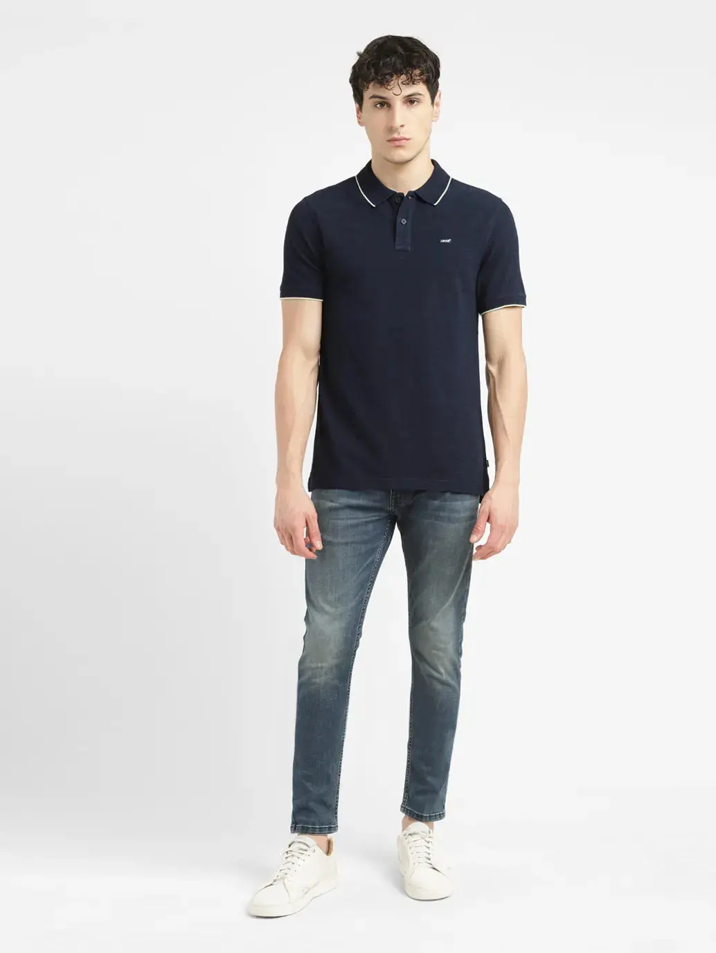 Men's Solid Slim Fit Polo T-Shirt 1
