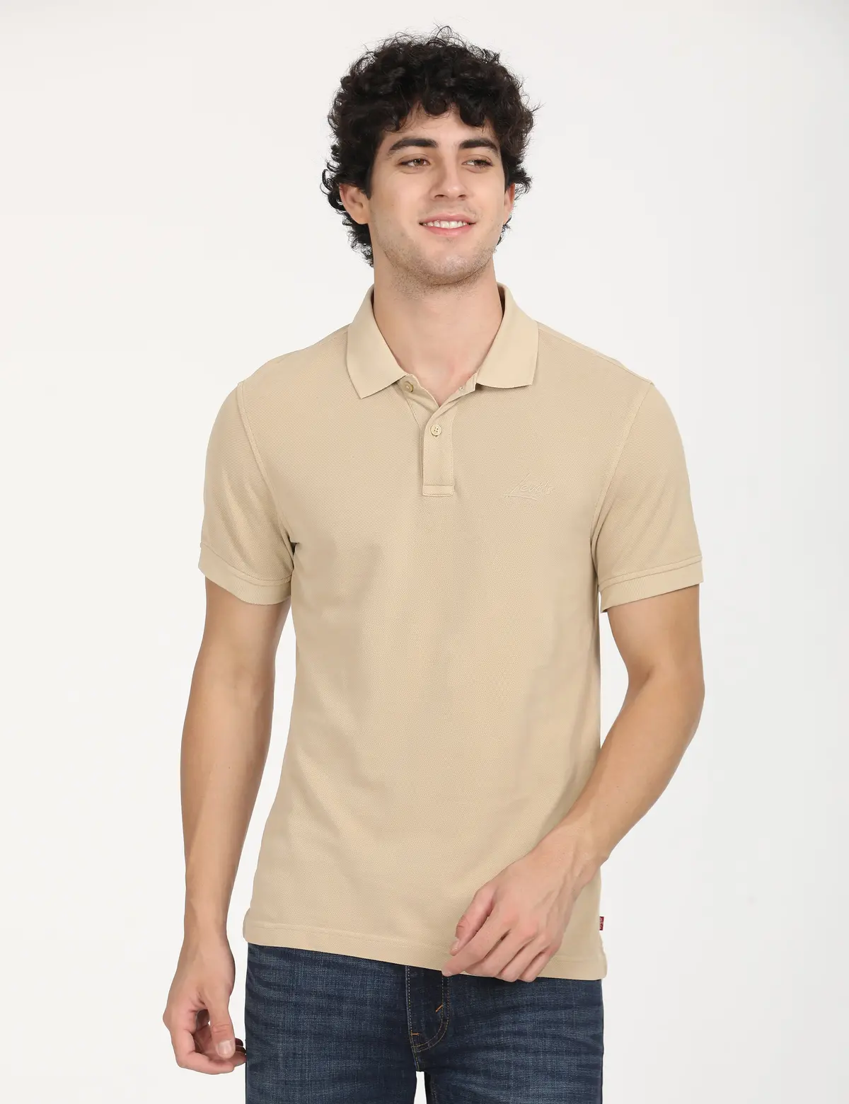 Men's Embroidered Slim Fit Polo T-Shirt 1