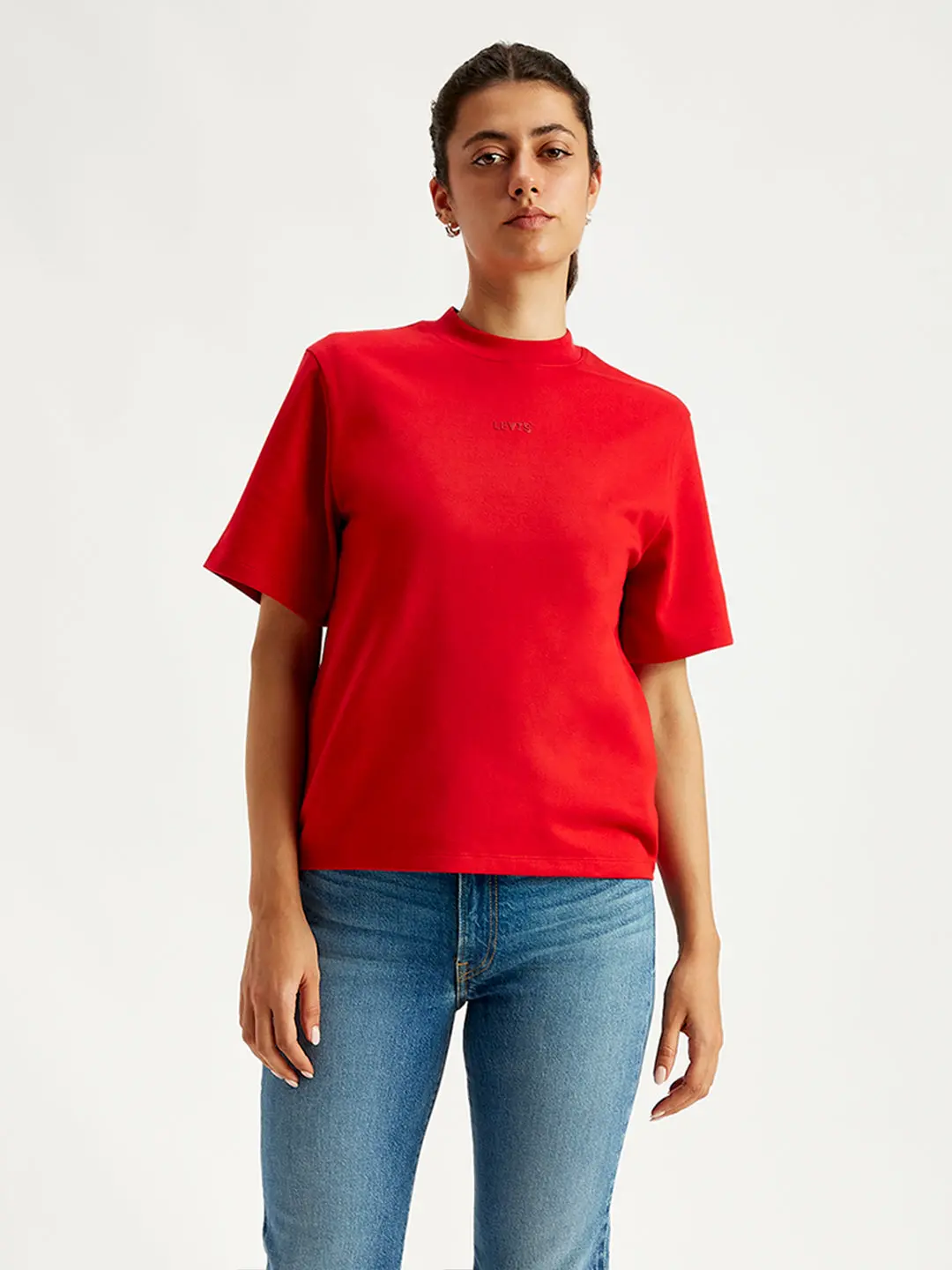 Women's Typographic Print Relaxed Fit Tshirt 1