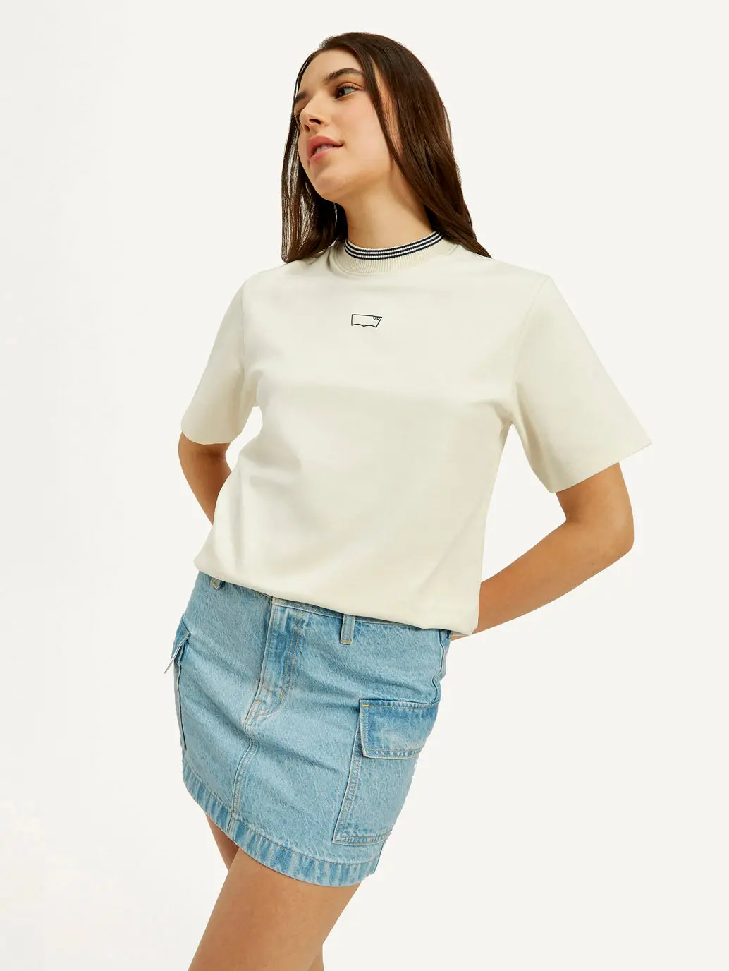 Women's Solid Crew Neck T-Shirt 1