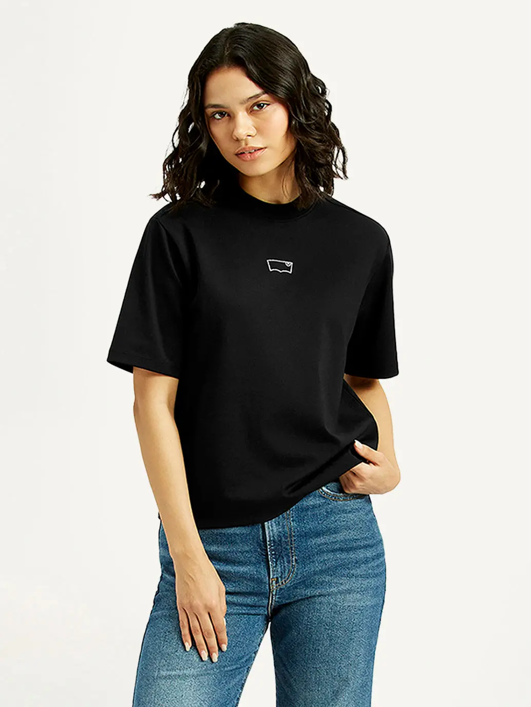 Women's Brand Logo Crew Neck T-Shirt 1