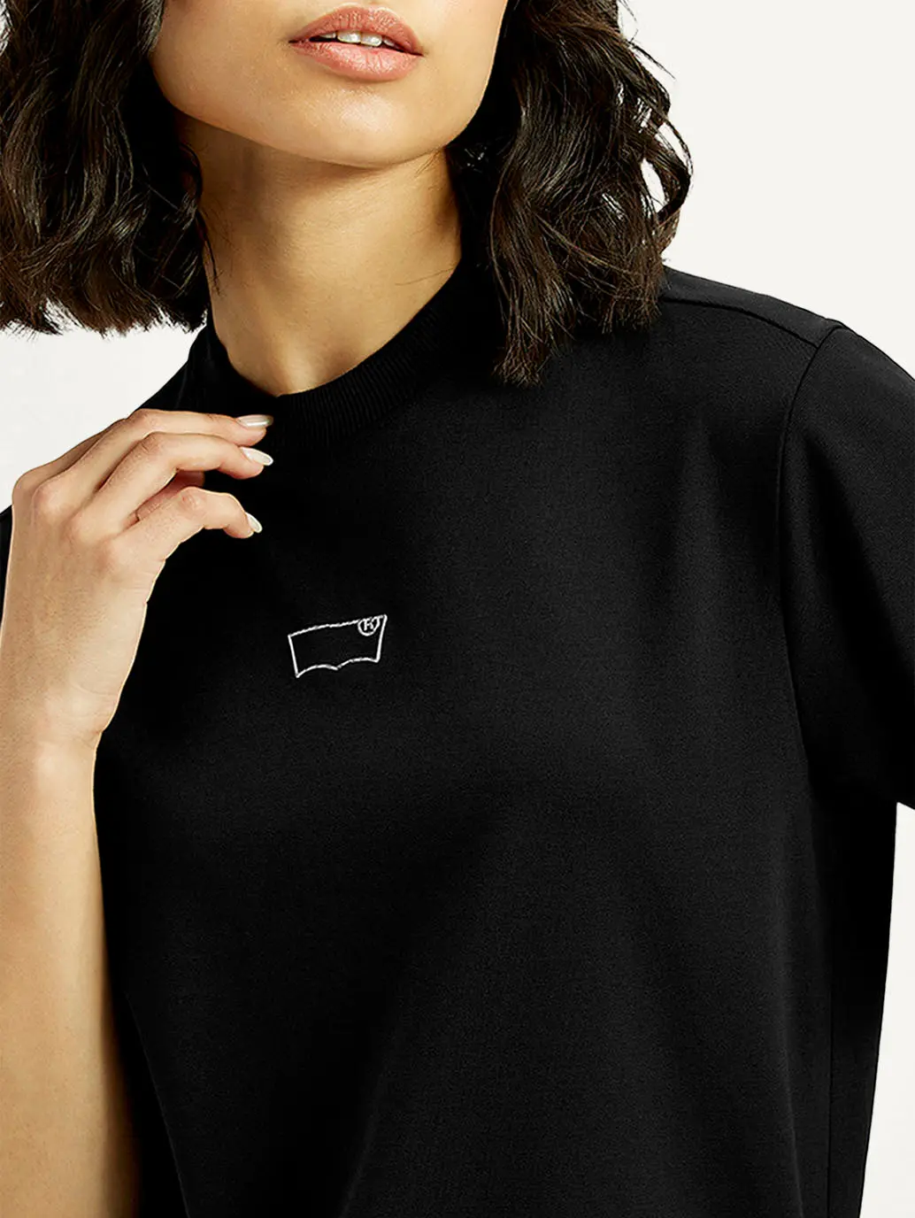 Women's Brand Logo Crew Neck T-Shirt 4