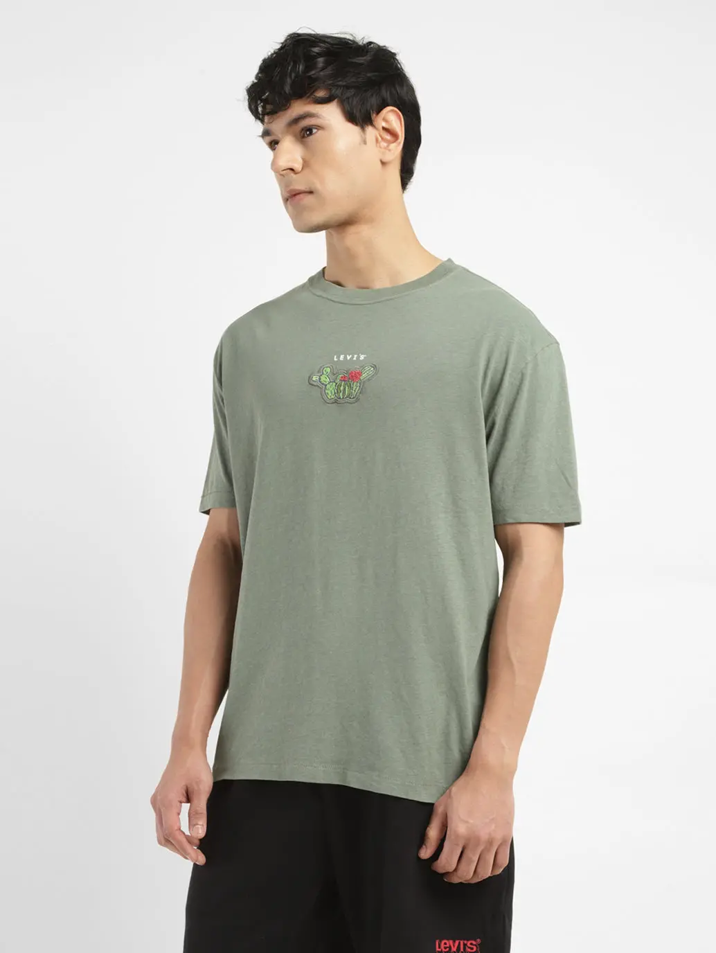 Men's Embroidered Round Neck T-Shirt 4