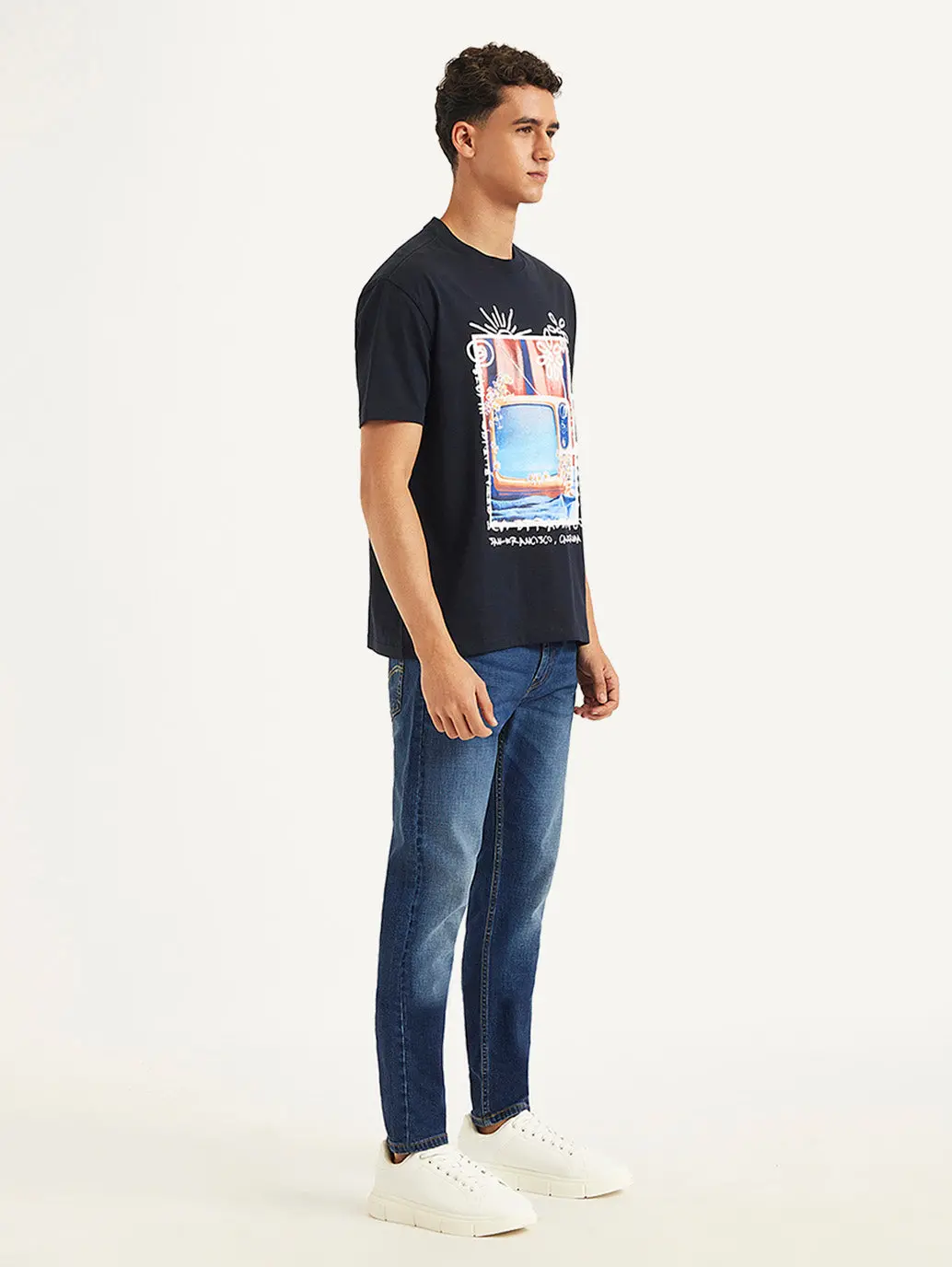 Men's Graphic Print Loose Fit T-Shirt 1