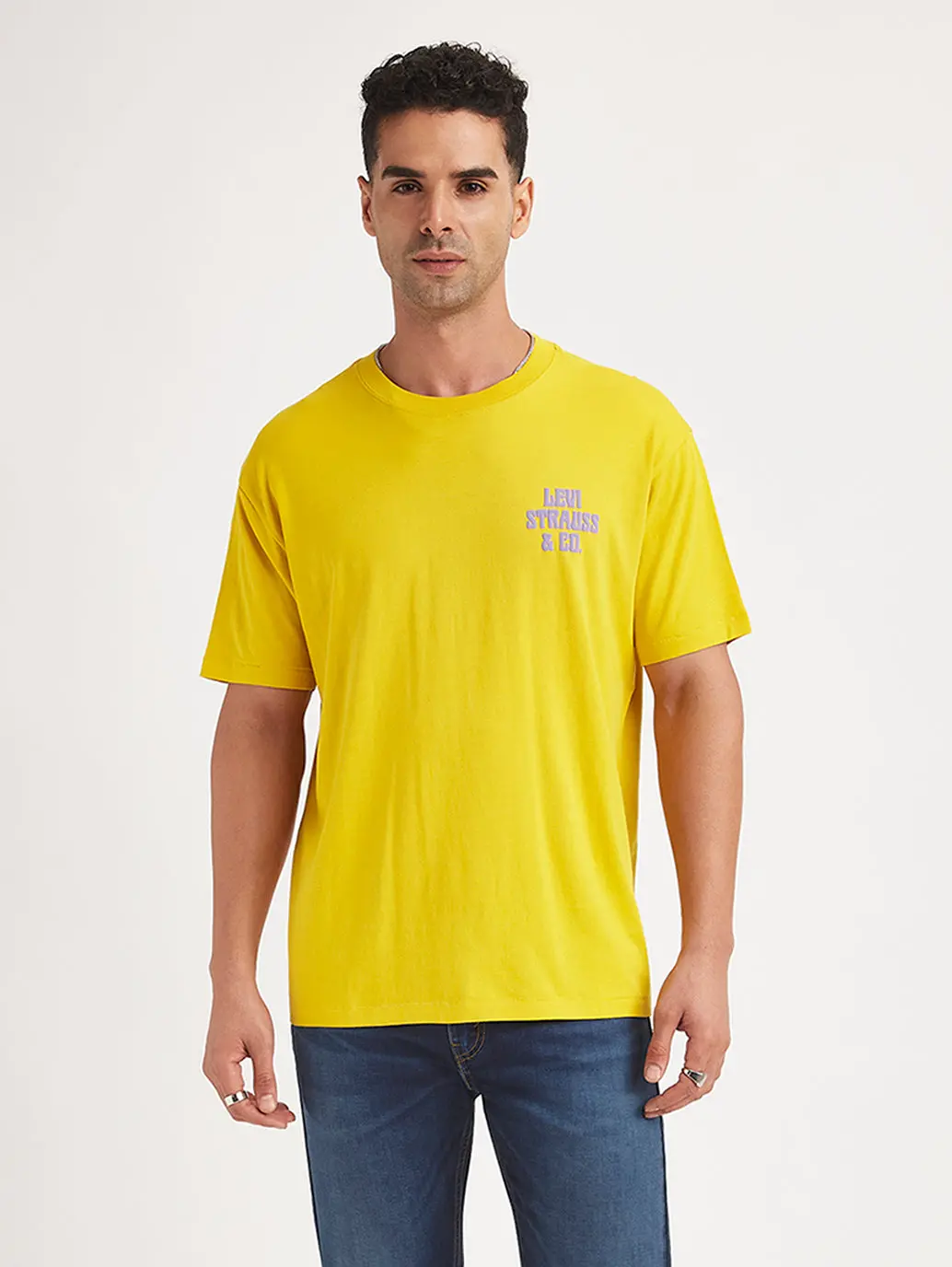Men's Brand Logo Loose Fit T-Shirt 1