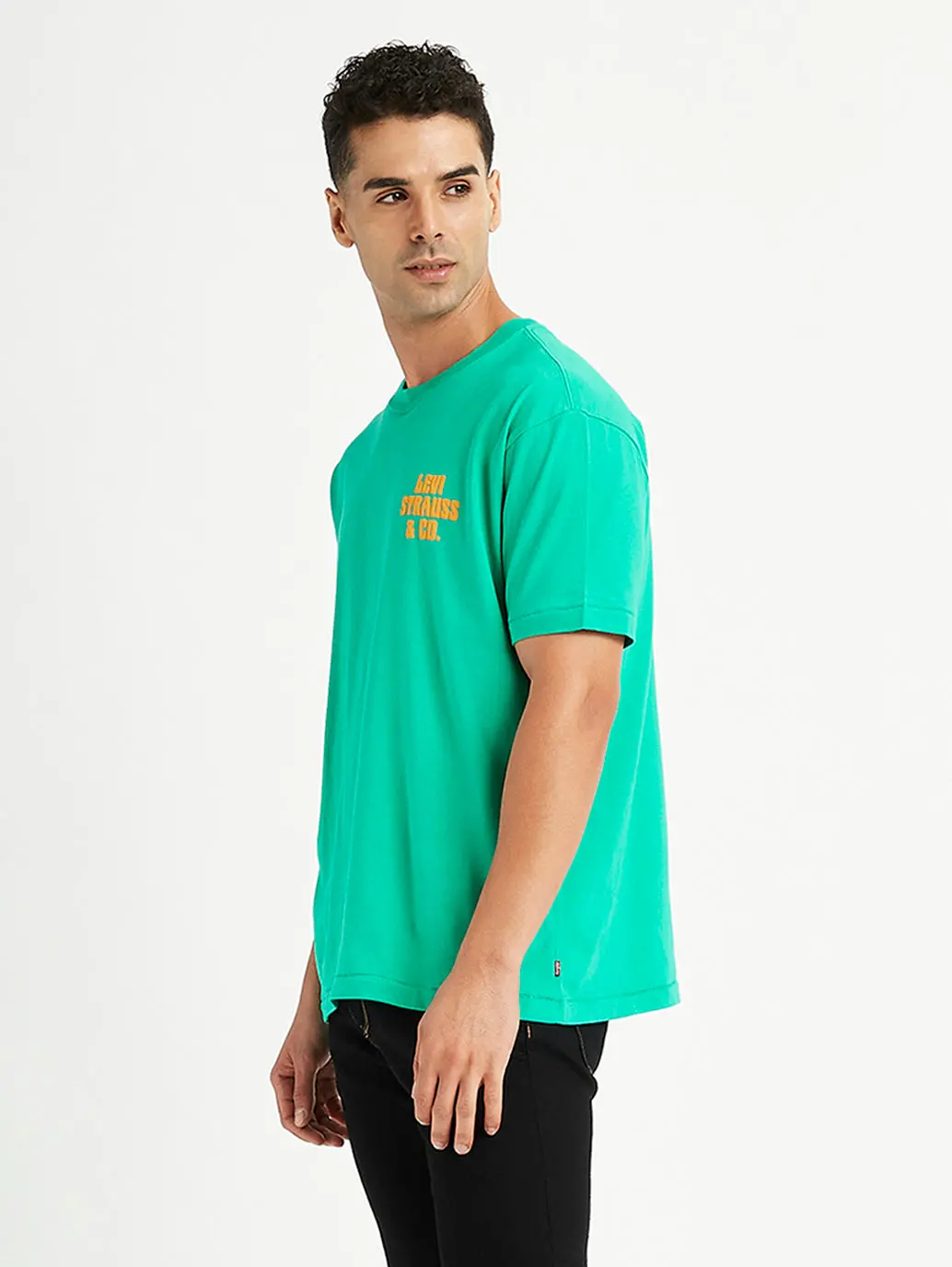 Men's Brand Logo Loose Fit T-Shirt 1