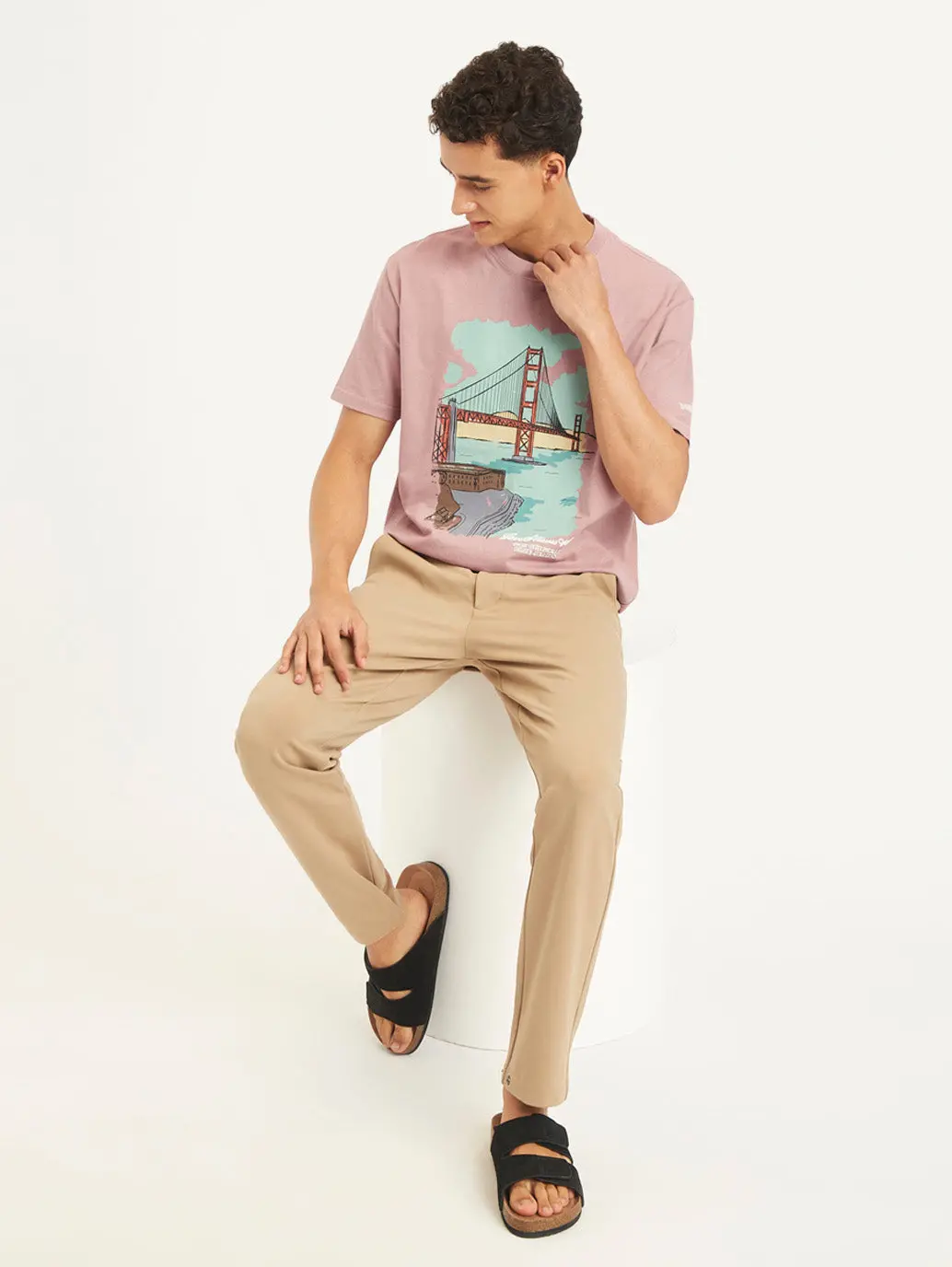 Men's Graphic Print Loose Fit T-Shirt 1