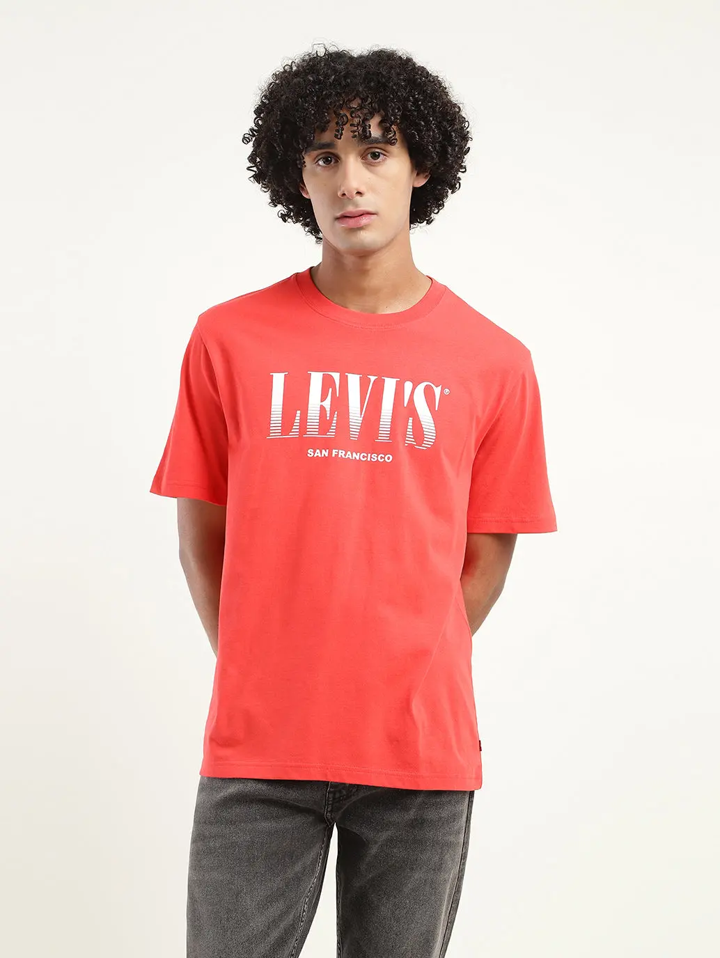Men's Brand Logo Oversized T-Shirt 1