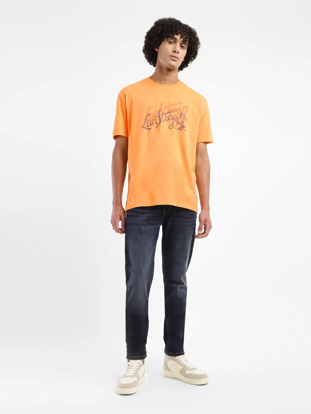 Men's Brand Logo Oversized T-Shirt 1