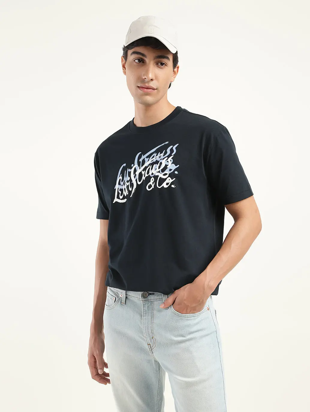 Men's Brand Logo Oversized T-Shirt 1