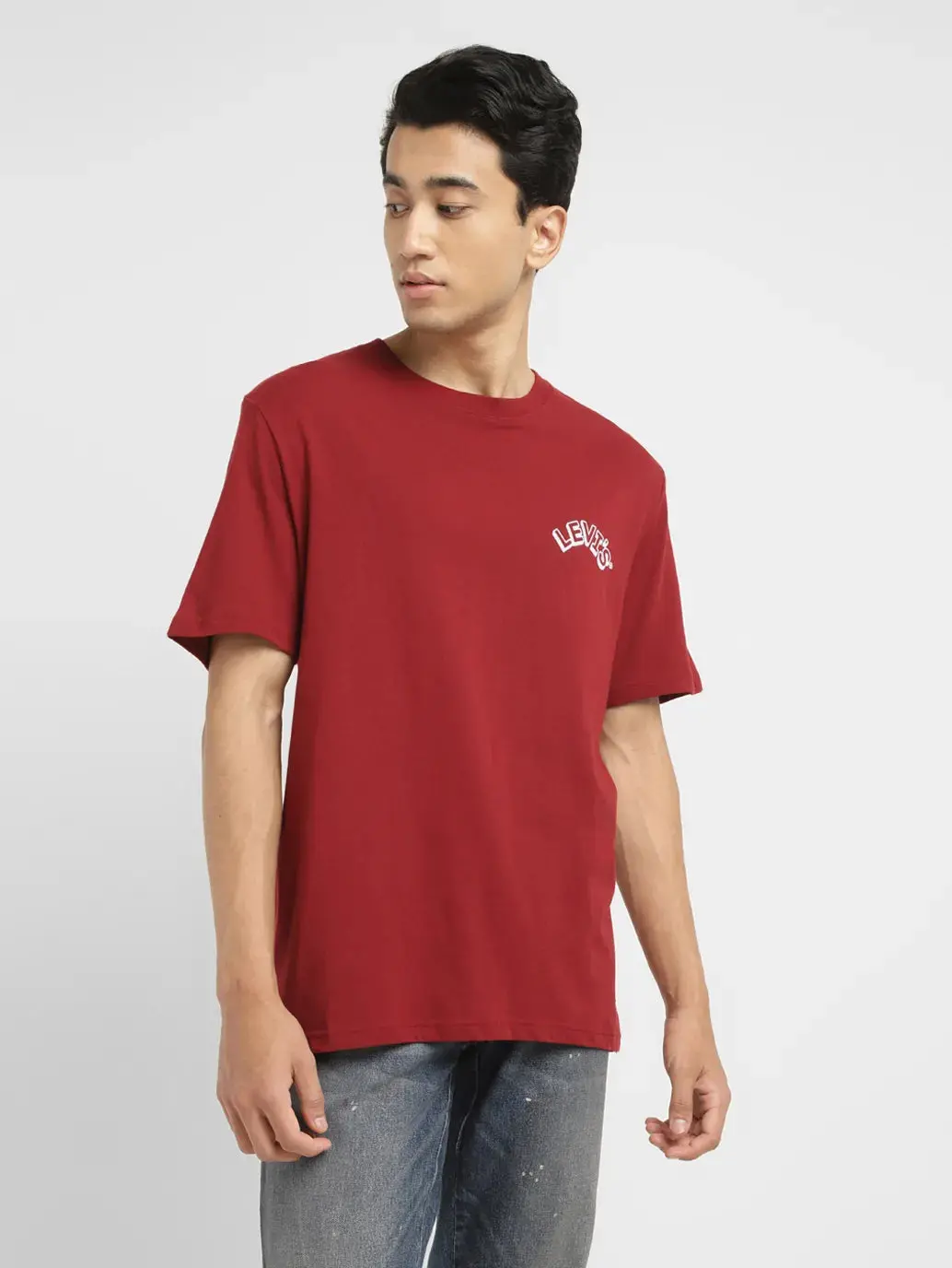 Men's Solid Crew Neck T-Shirt 1