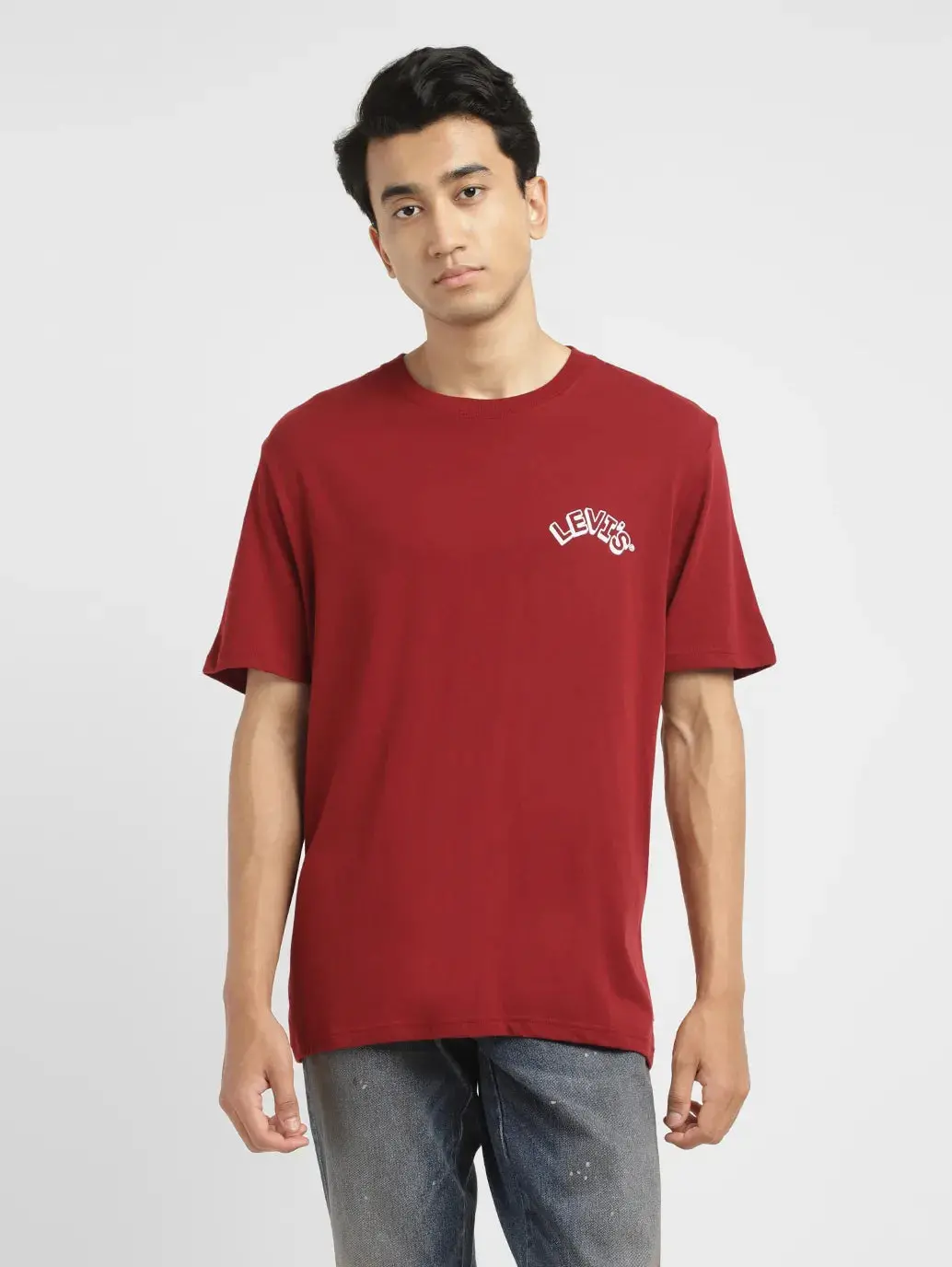 Men's Solid Crew Neck T-Shirt 2