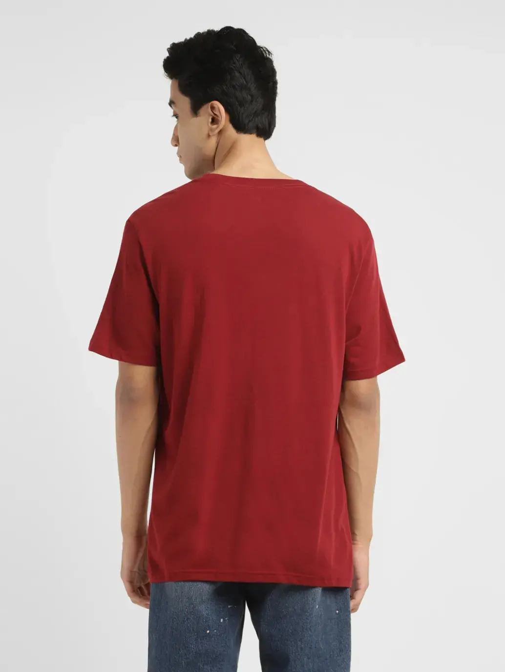Men's Solid Crew Neck T-Shirt 3