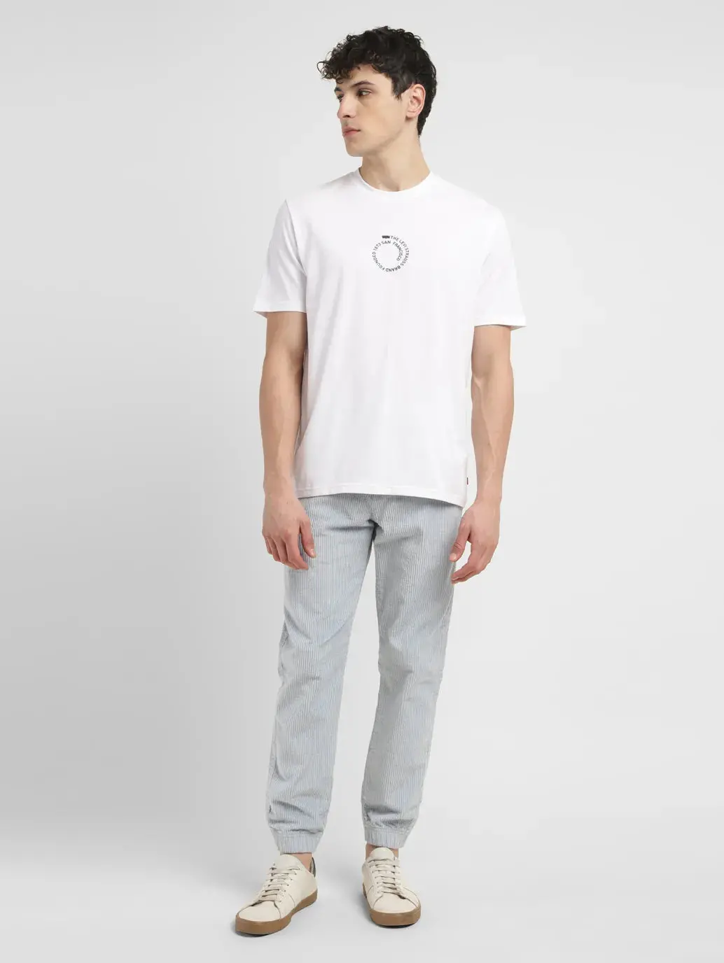 Men's Typographic Print Crew Neck T-Shirt 1