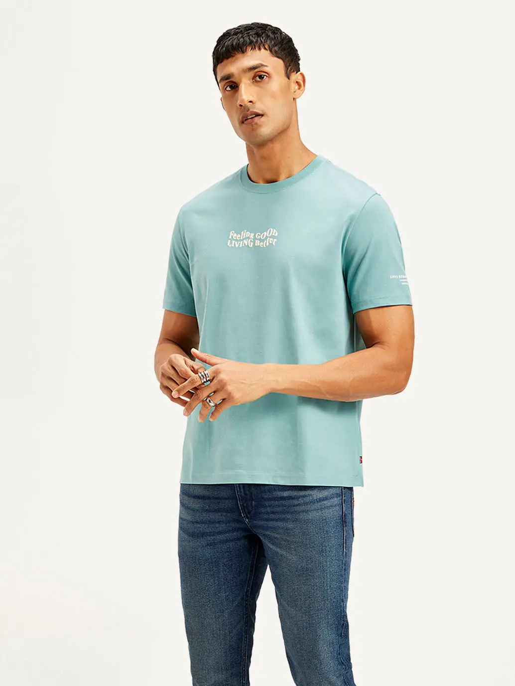 Men's Typography Crew Neck T-Shirt 1