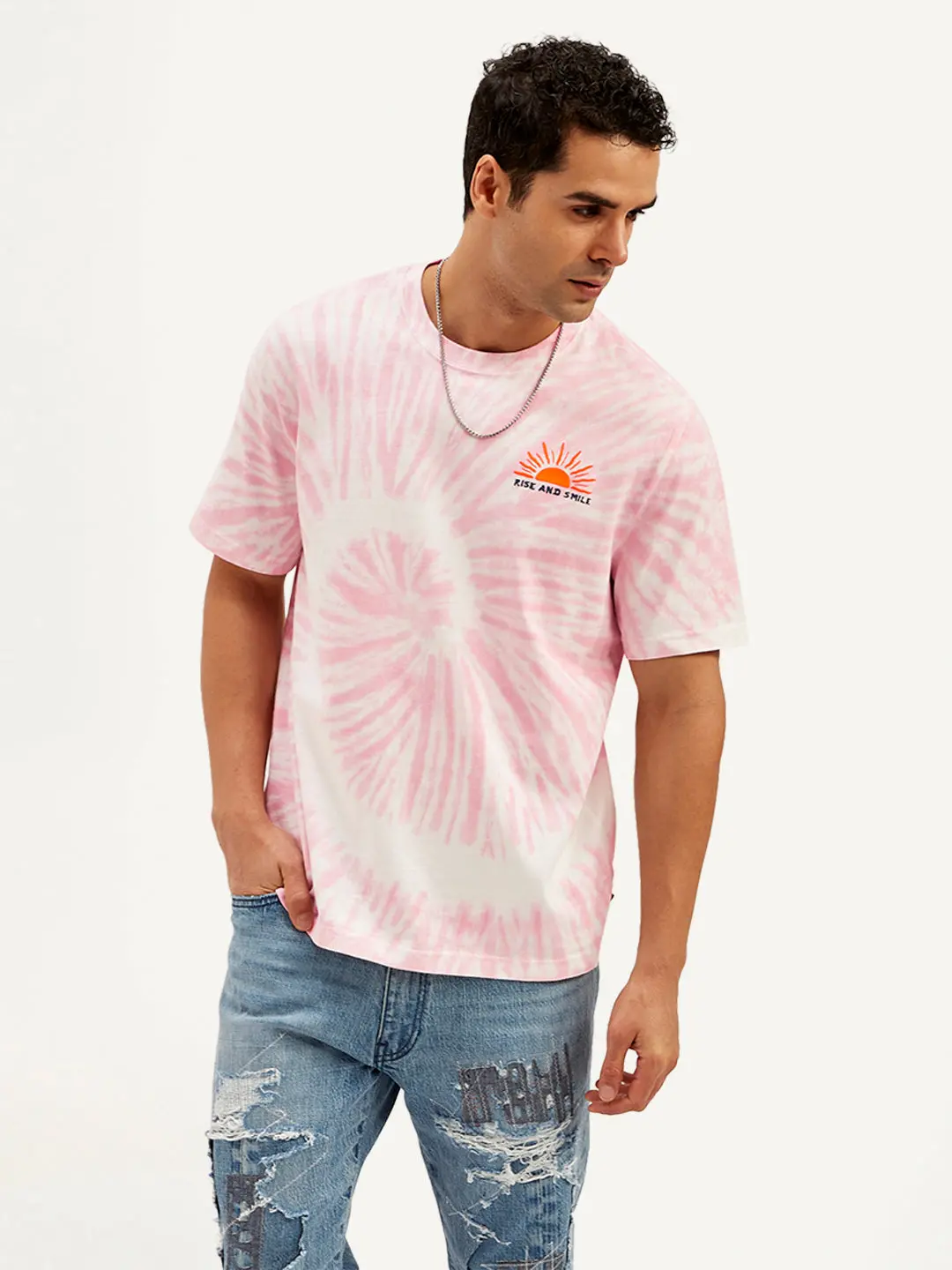 Men's Tie-Dye Crew Neck T-Shirt 1
