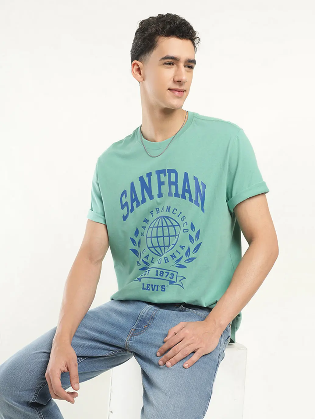 Men's Graphic Print Crew Neck T-Shirt 1