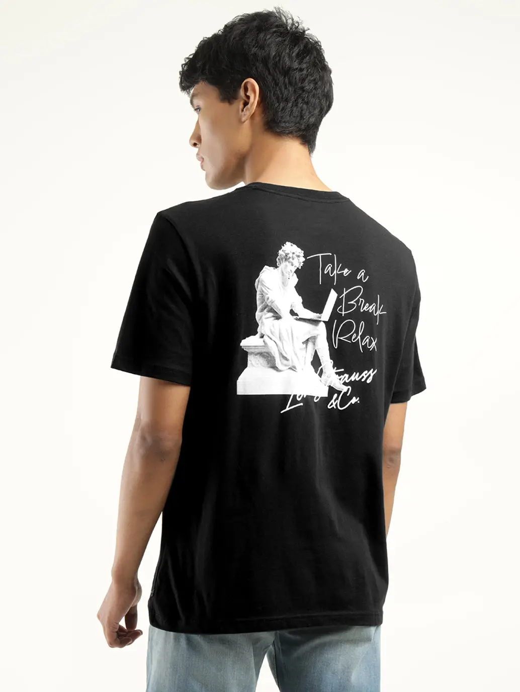 Men's Graphic Print Crew Neck T-Shirt 1
