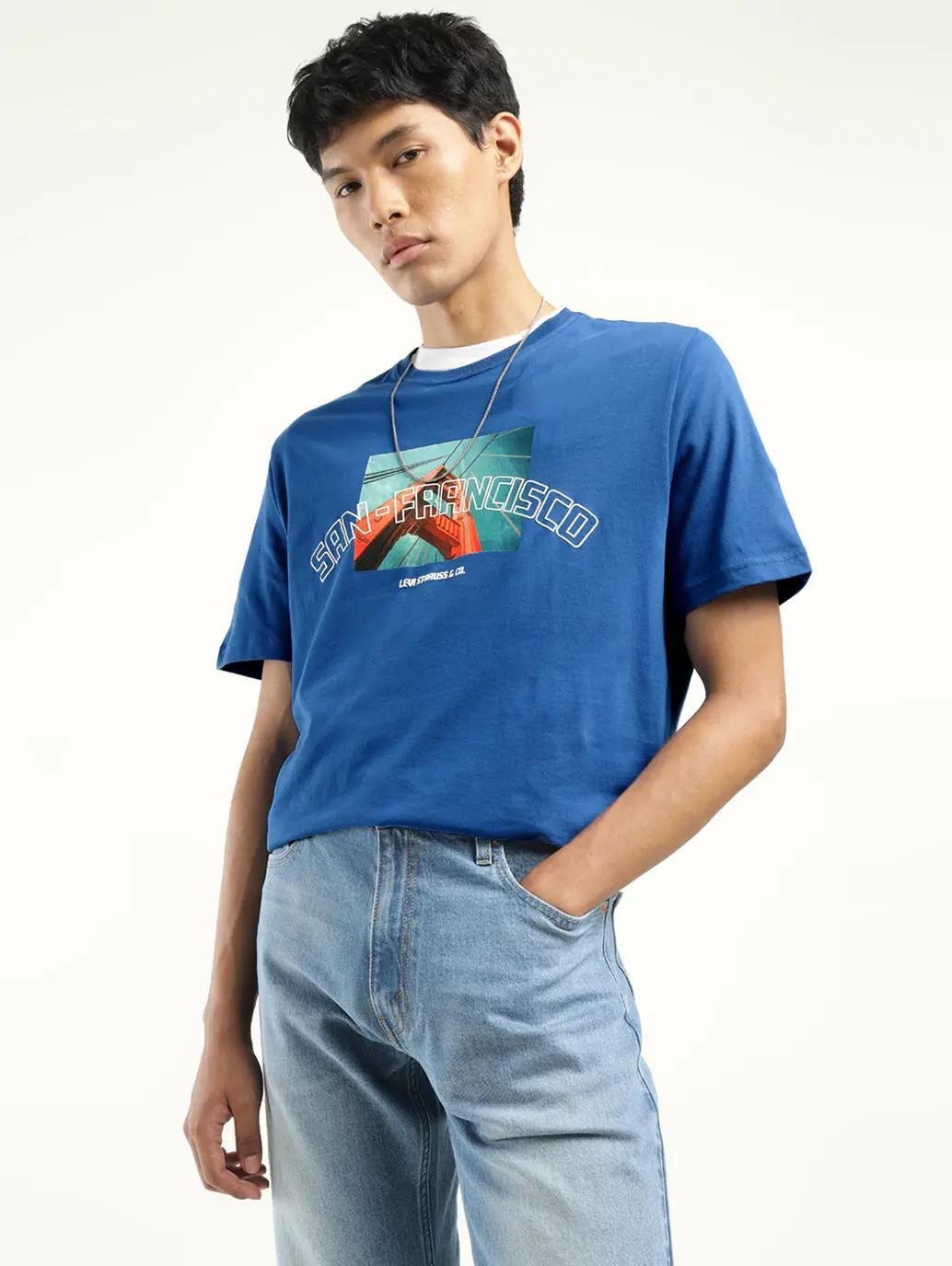 Men's Graphic Print Crew Neck T-Shirt 1