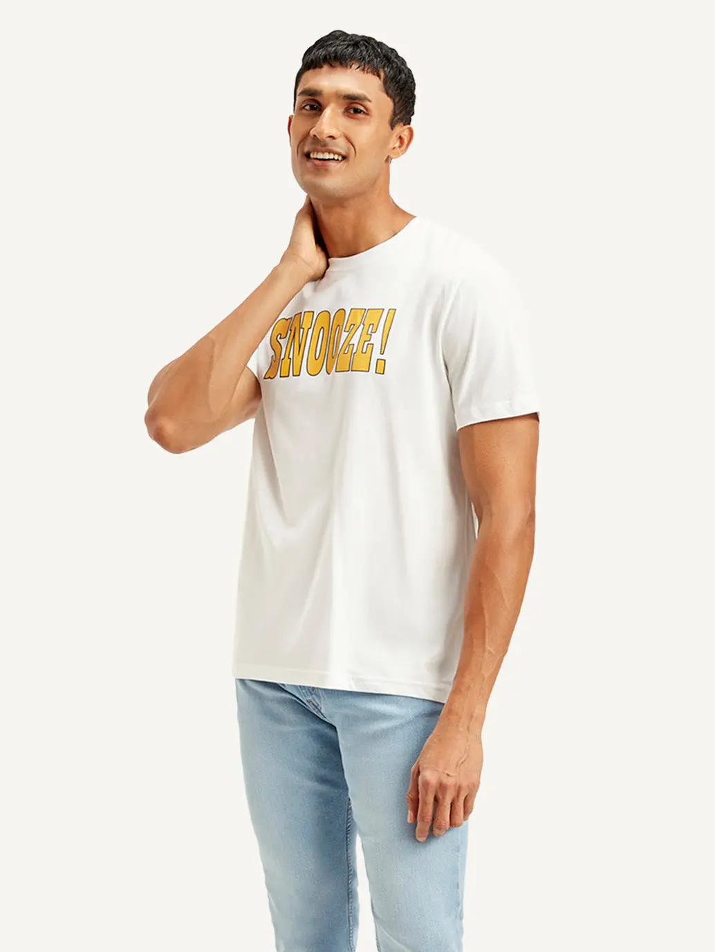 Men's Typography Crew Neck T-Shirt 1