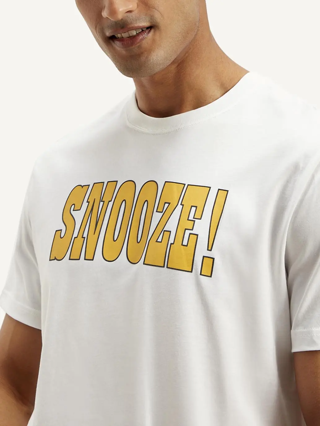 Men's Typography Crew Neck T-Shirt 4