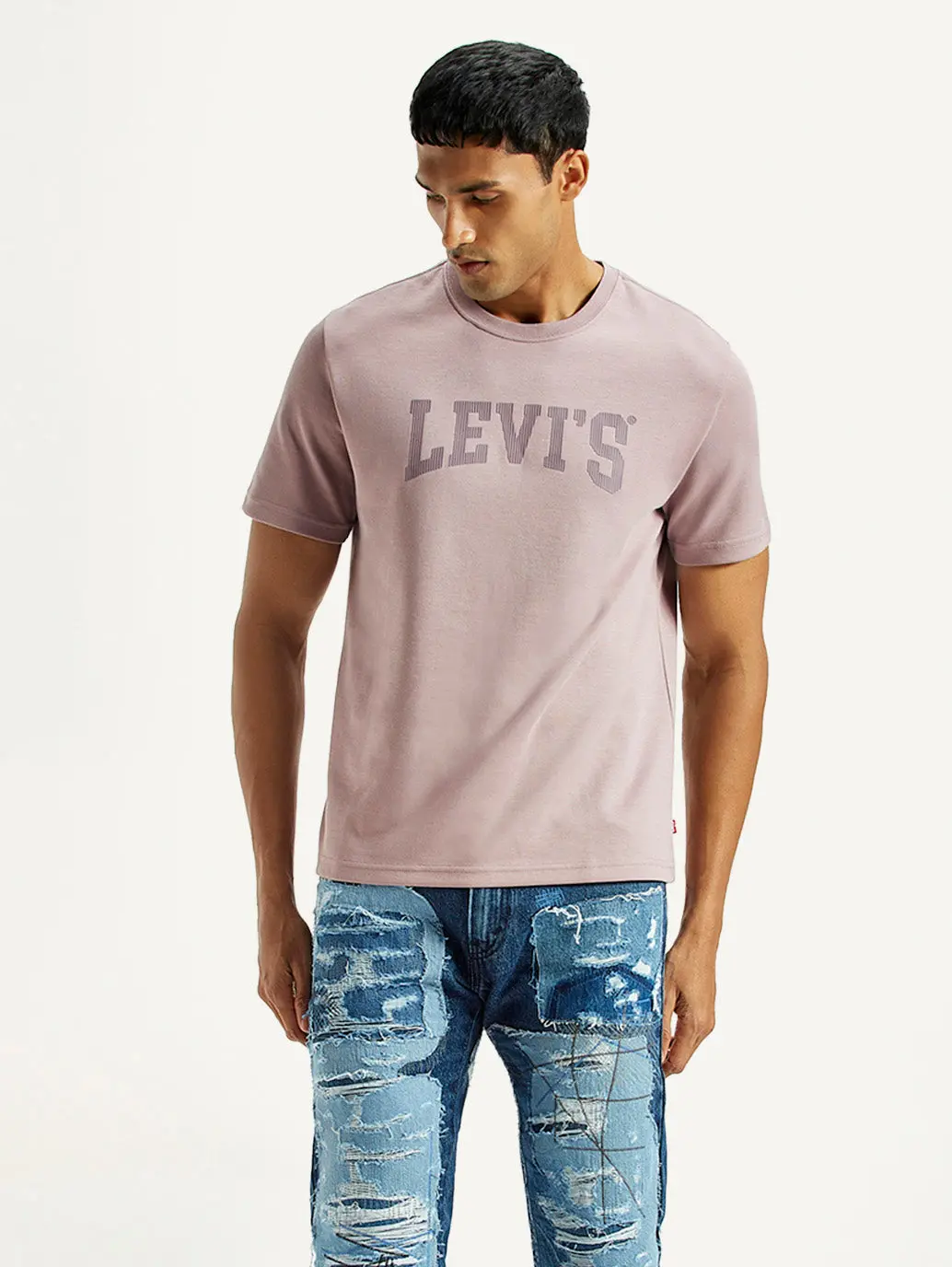 Men's Typographic Print Regular Fit T-Shirt 1