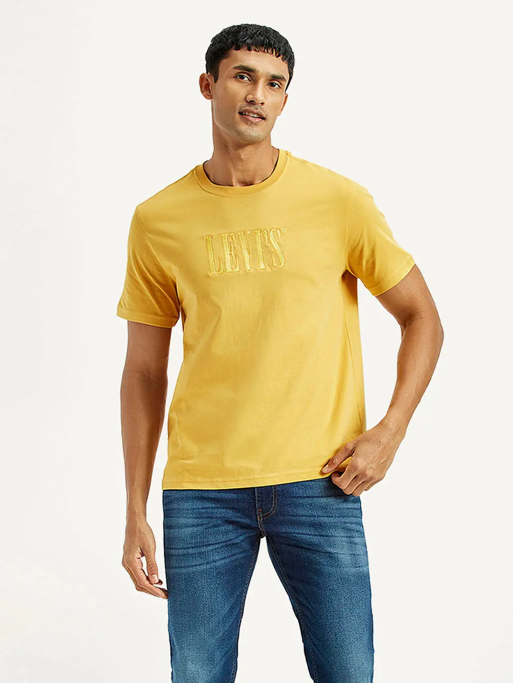 Men's Typographic Print Regular Fit T-Shirt 1