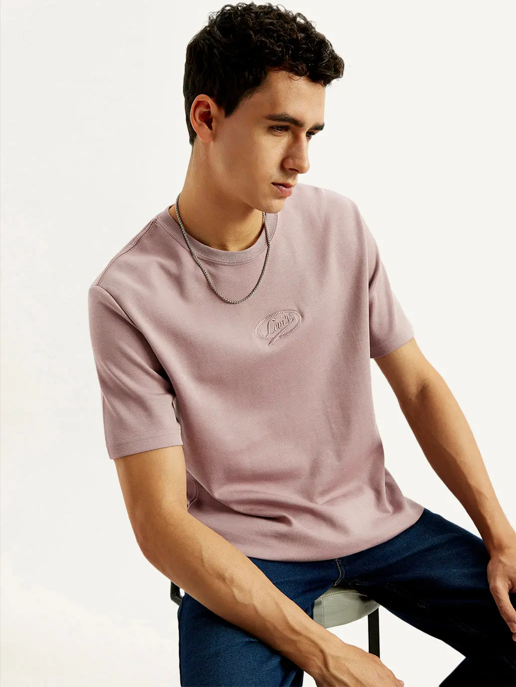 Men's Solid Crew Neck T-Shirt 1
