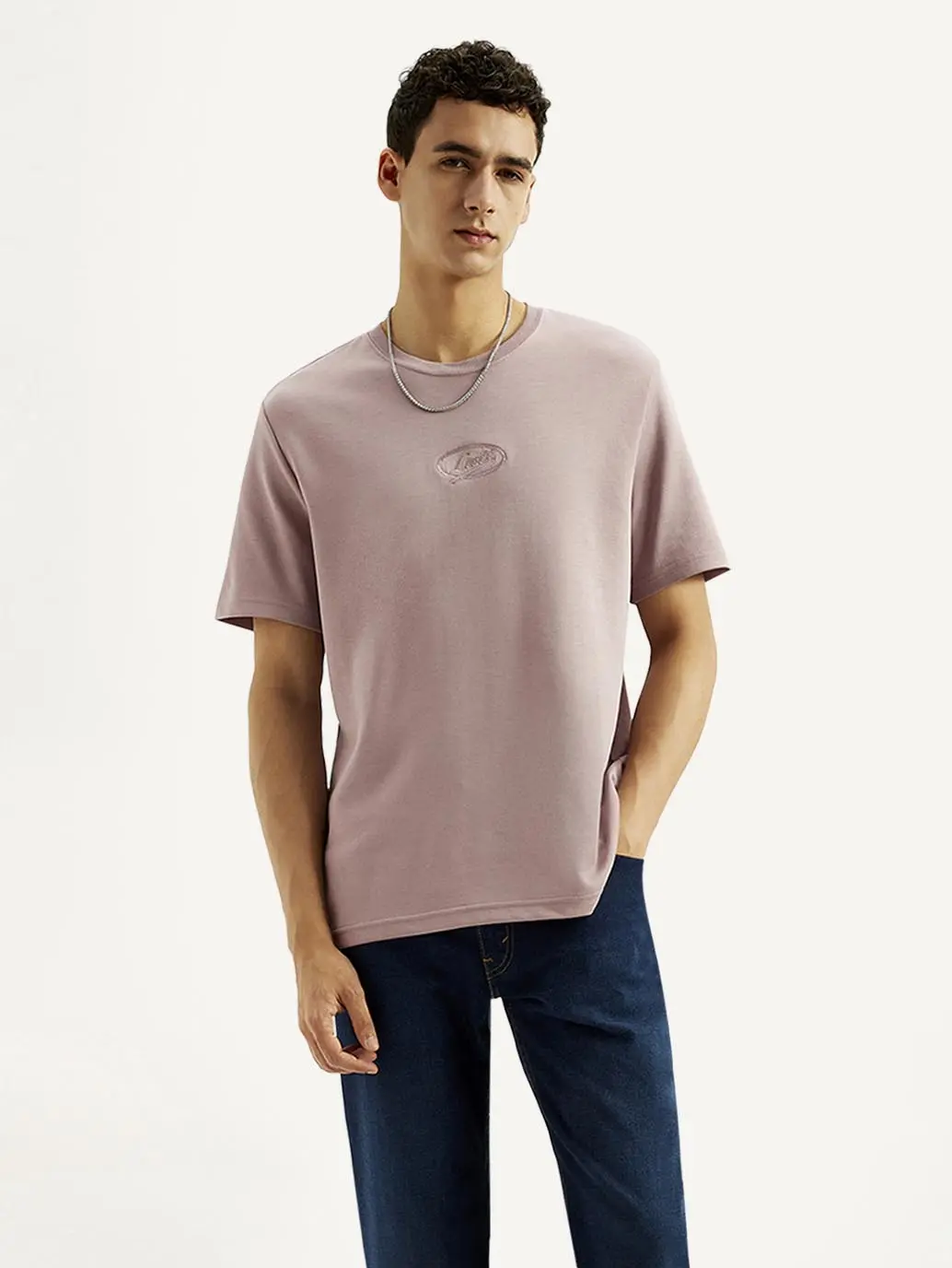 Men's Solid Crew Neck T-Shirt 5