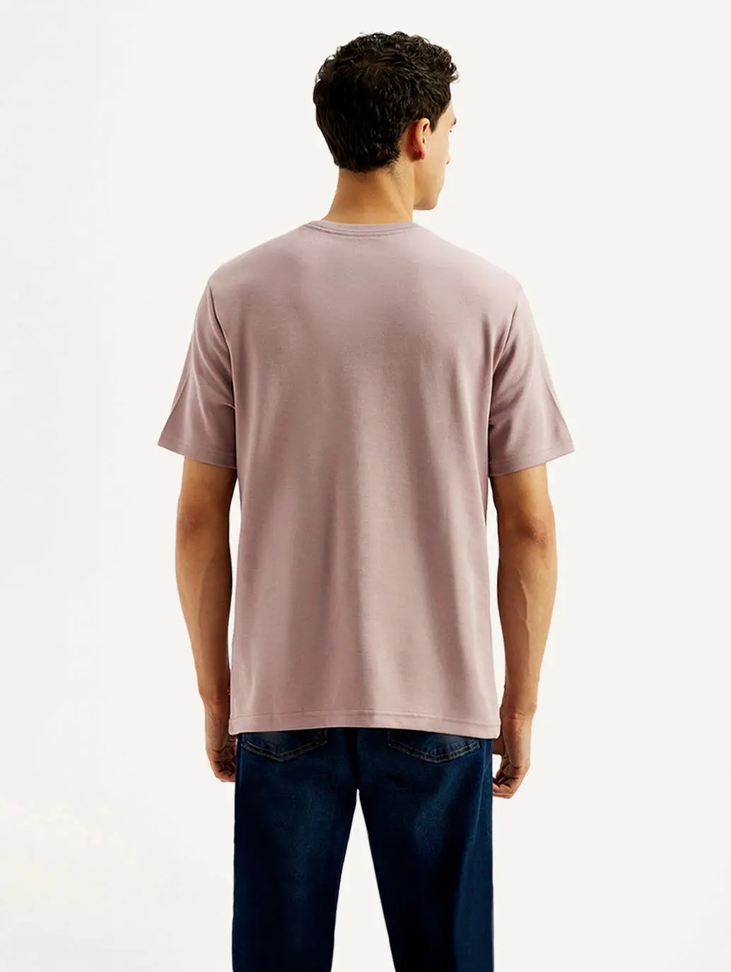 Men's Solid Crew Neck T-Shirt 3