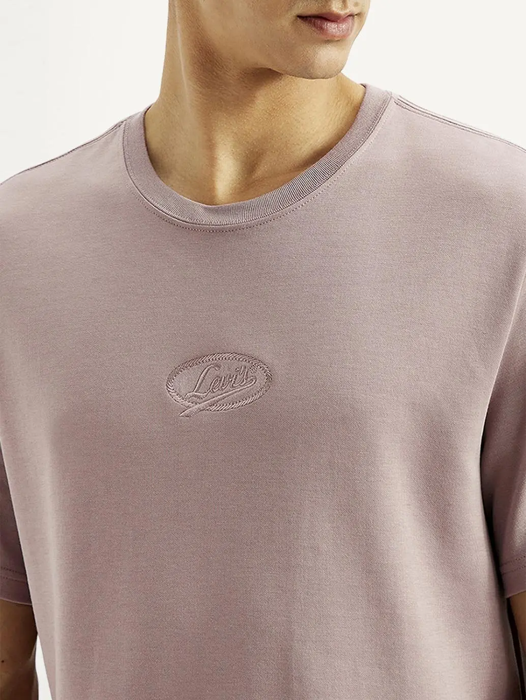 Men's Solid Crew Neck T-Shirt 4