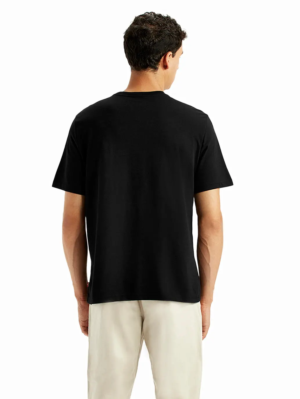 Men's Brand Logo Black Crew Neck T-Shirt 3
