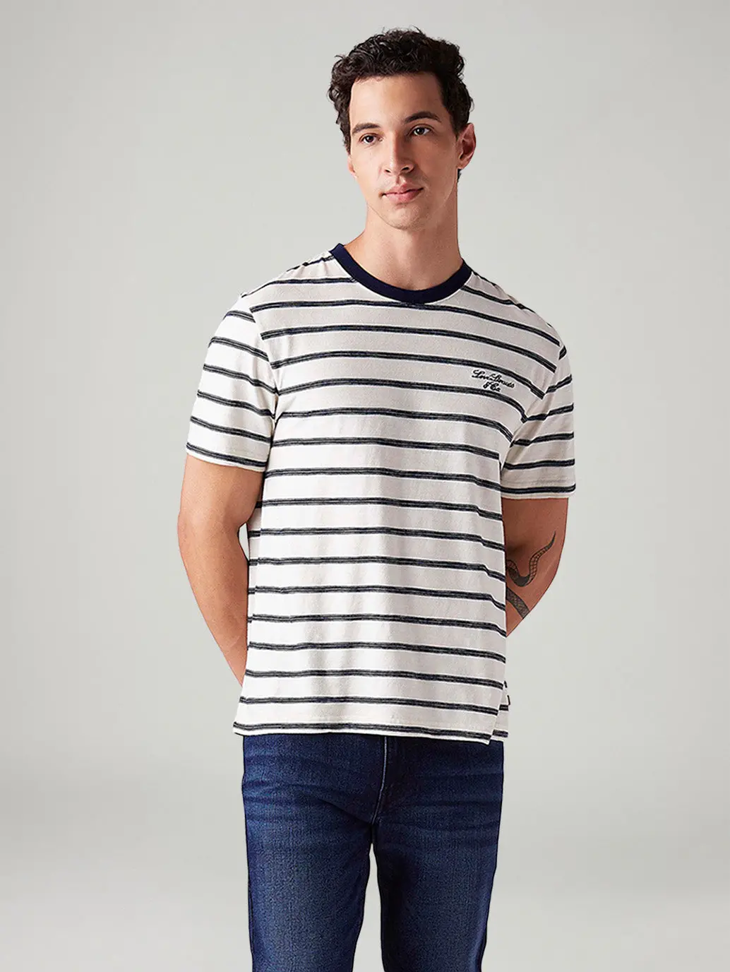 Men's Striped Regular Fit T-Shirt 1