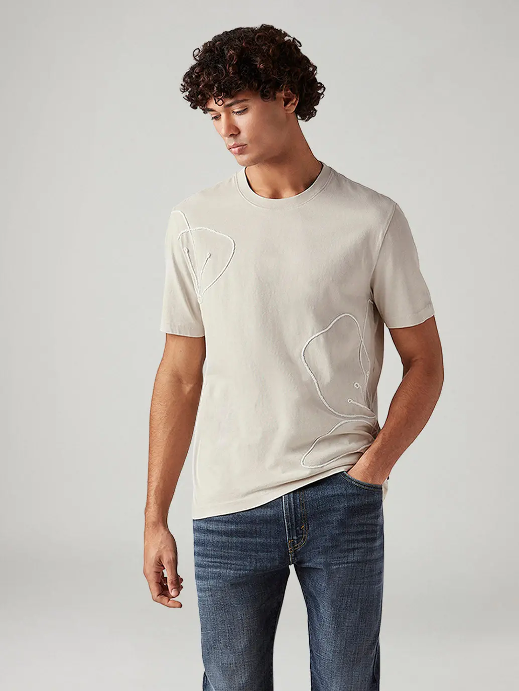 Men's Abstract Regular Fit T-Shirt 1