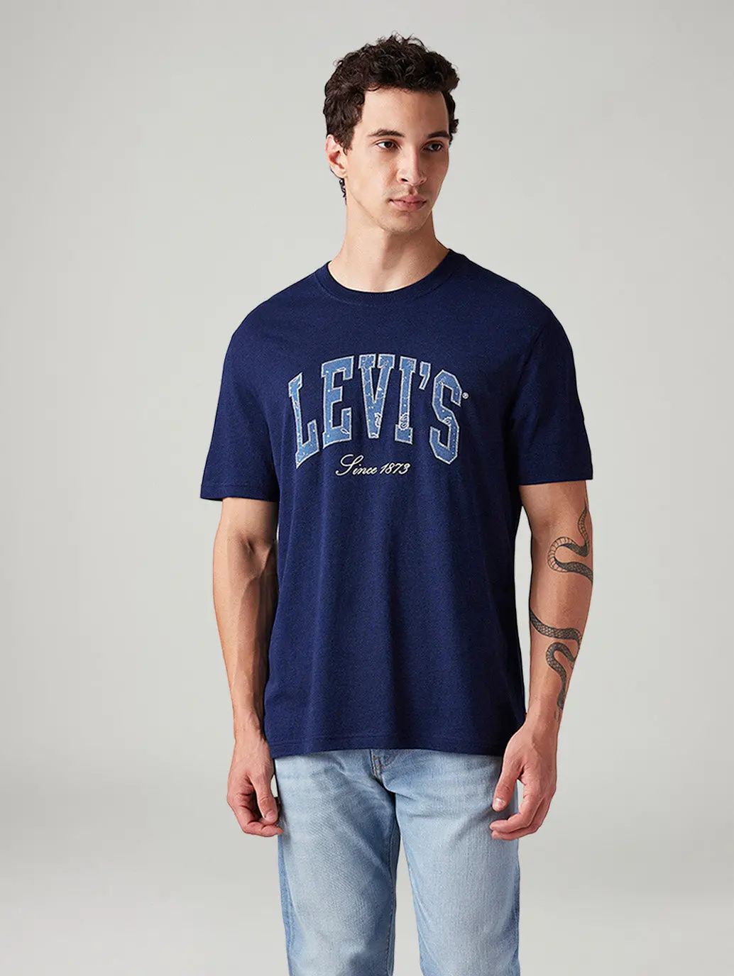 Men's Logo Printed Regular Fit T-Shirt 2