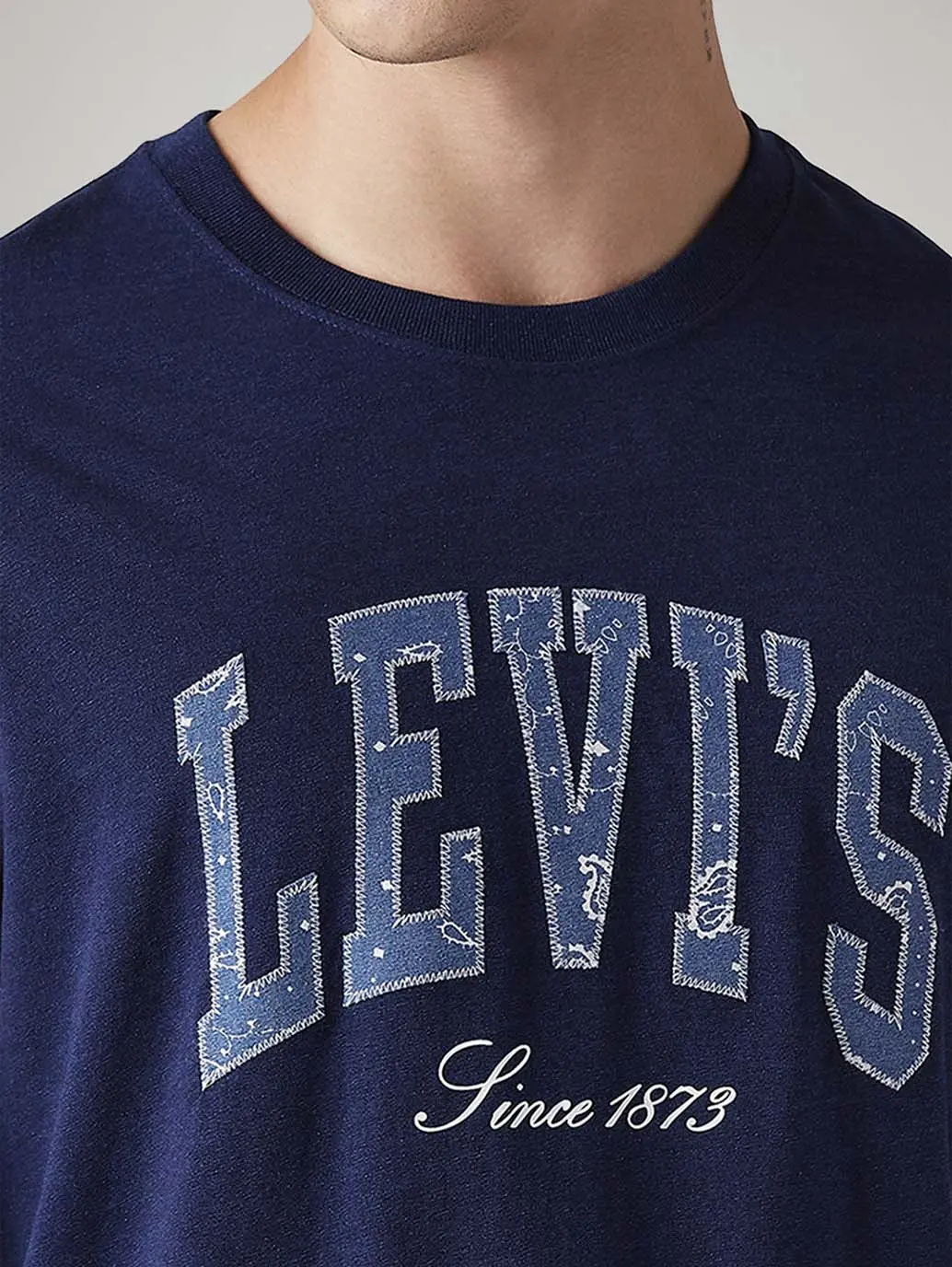 Men's Logo Printed Regular Fit T-Shirt 4