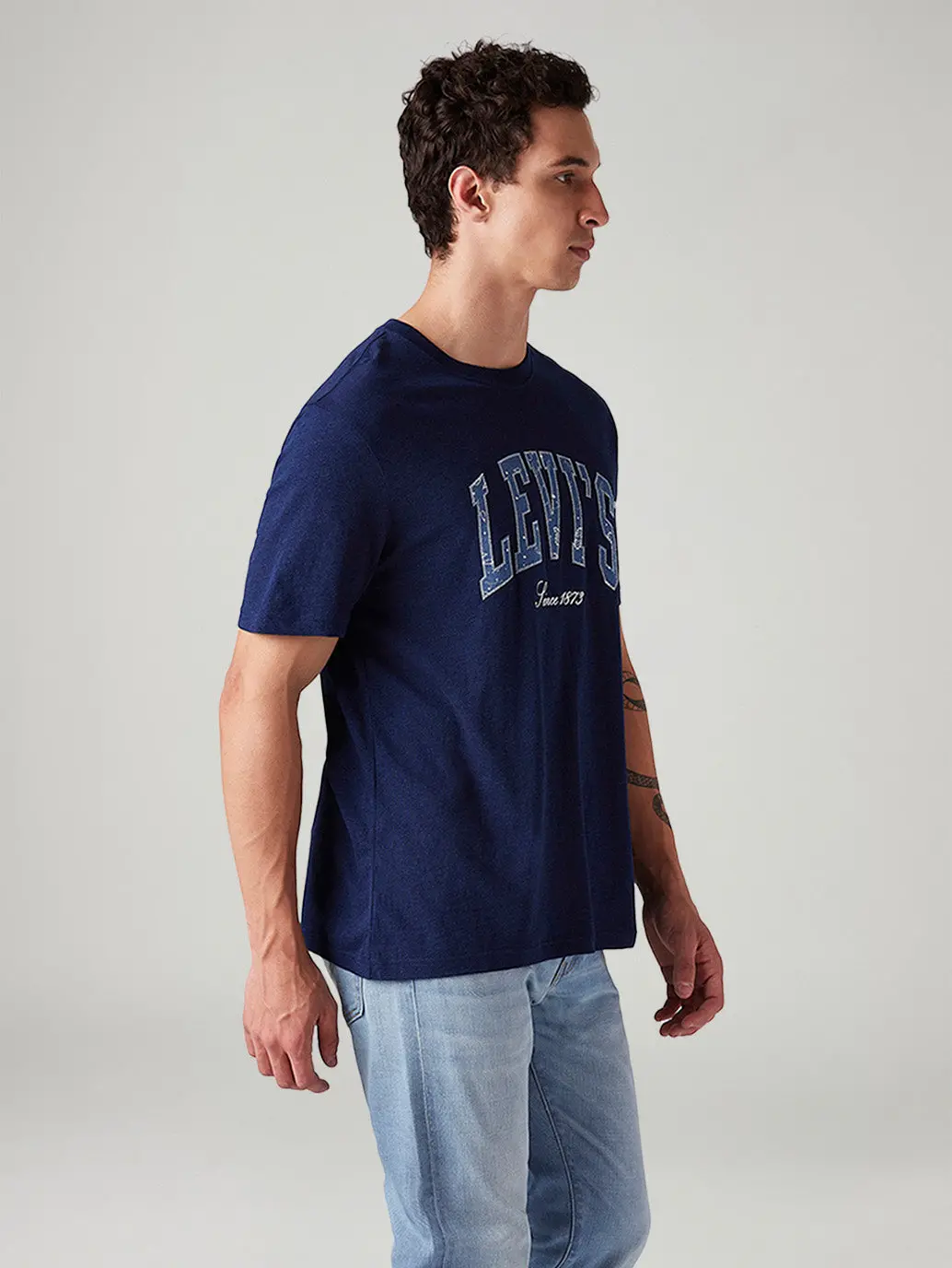Men's Logo Printed Regular Fit T-Shirt 5