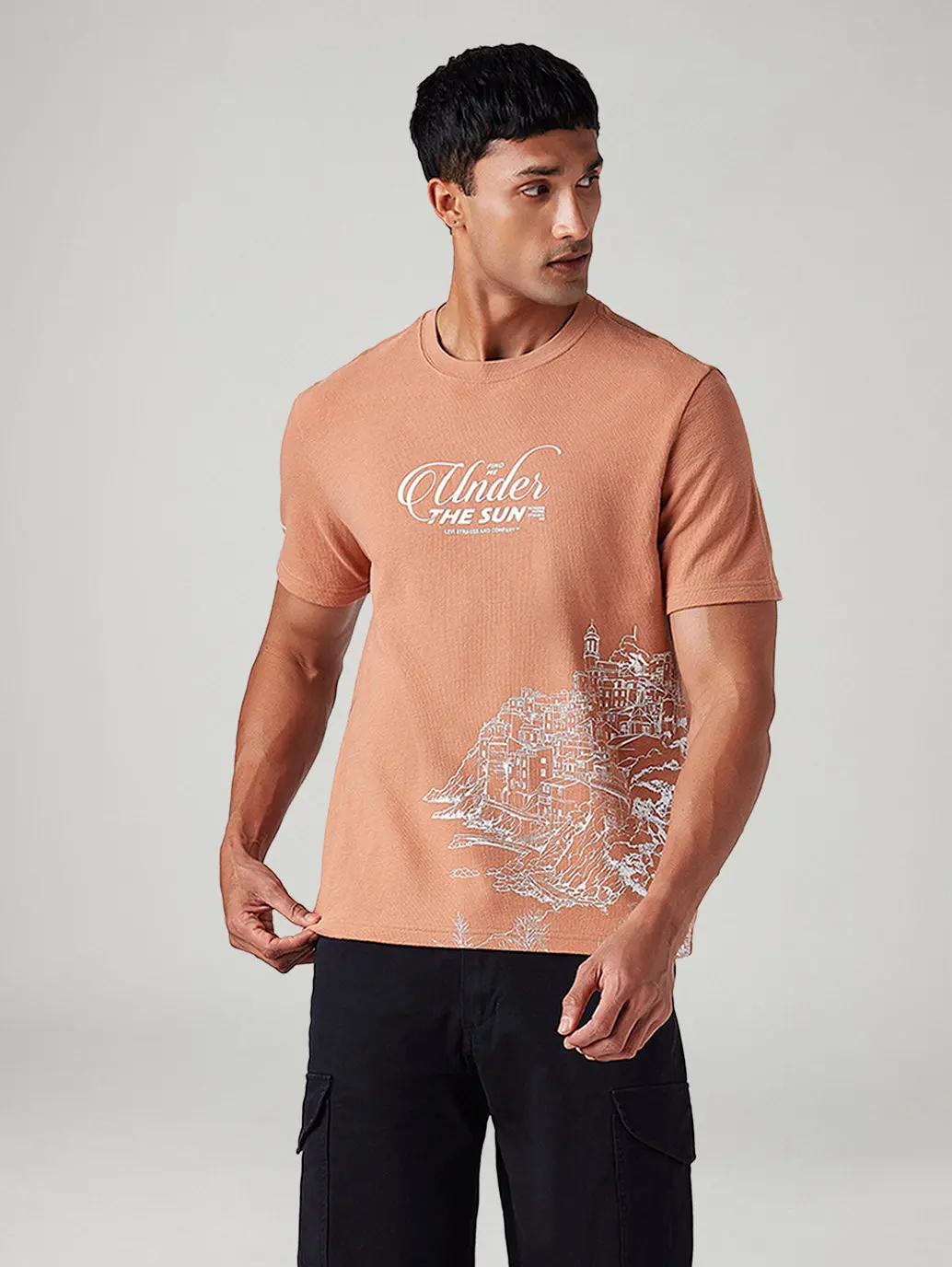 Men's Graphic Print Regular Fit T-Shirt 1