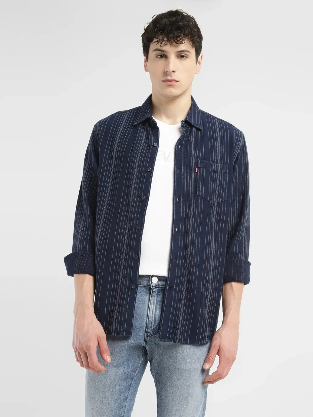 Men's Striped Slim Fit Shirt 1