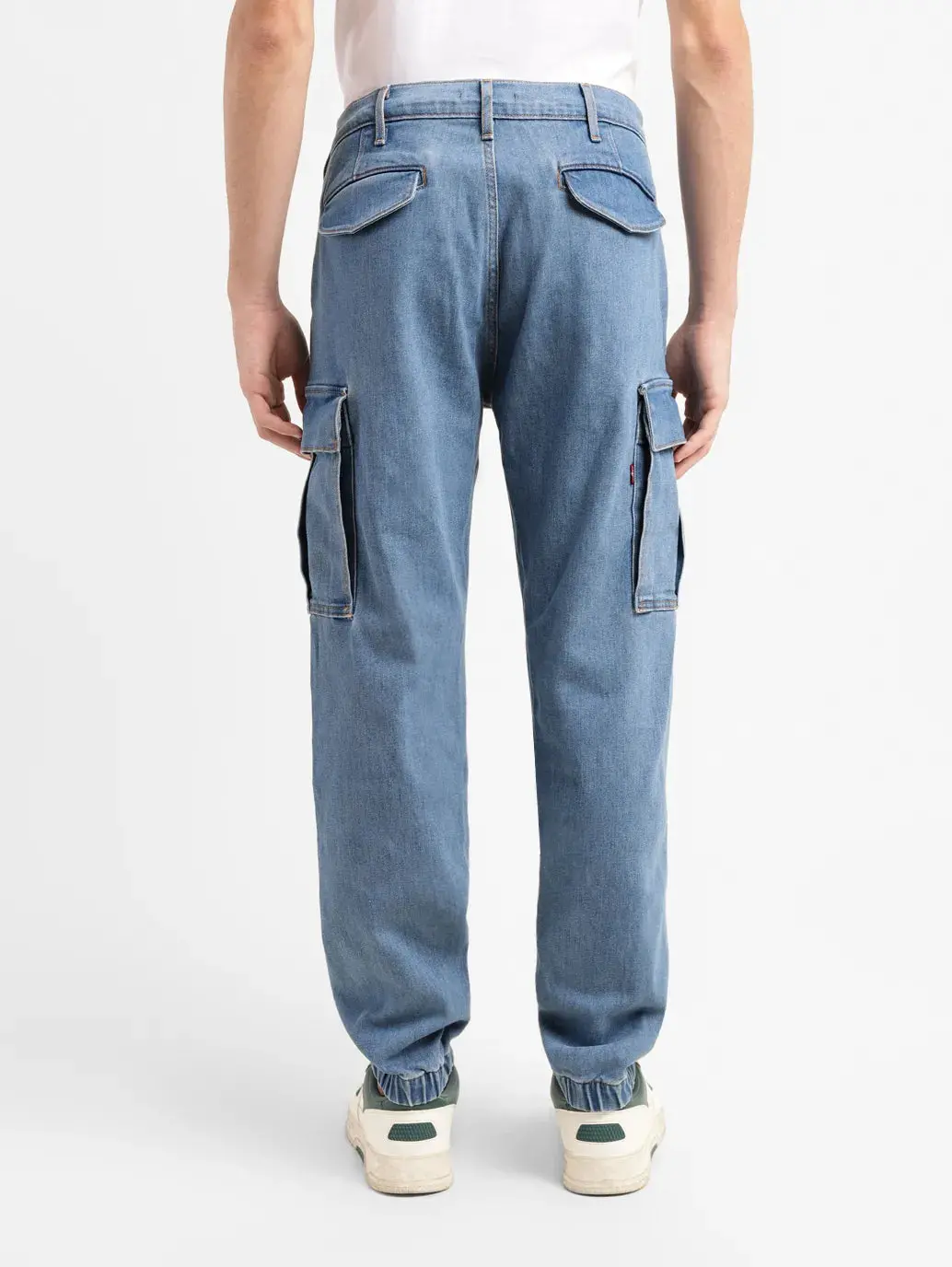 Men's Regular Fit Mid Indigo Joggers 3