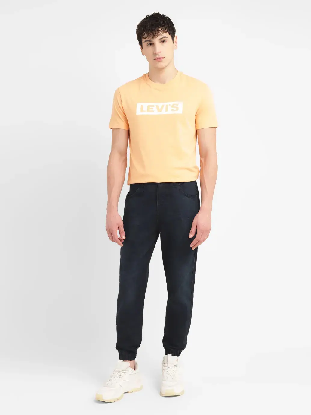 Men's Regular Fit Dark Indigo Joggers 1