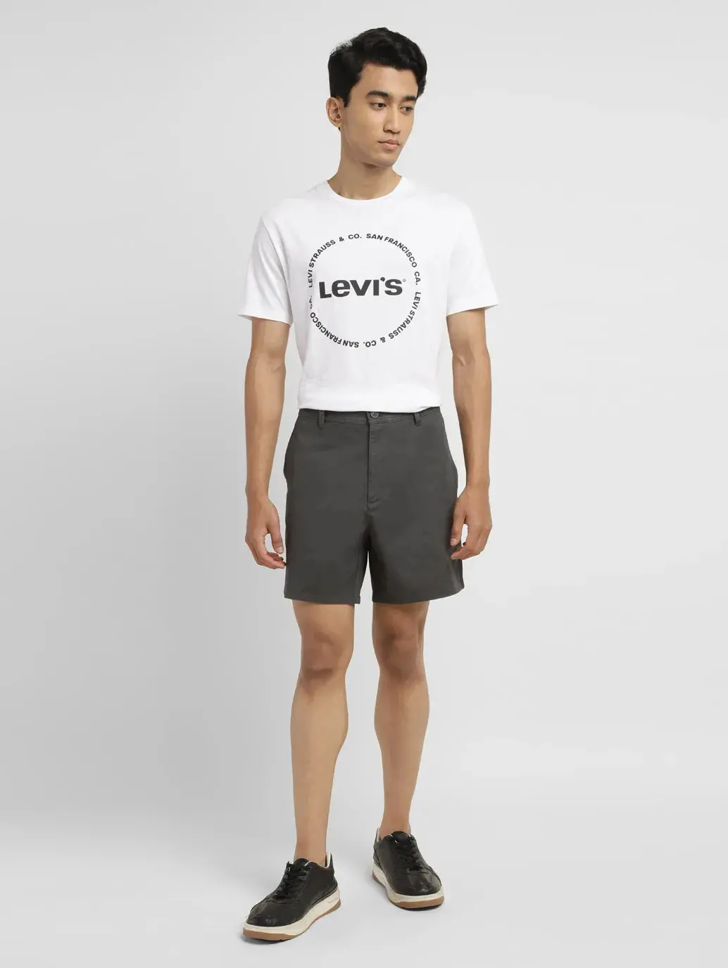 Men's Grey Regular Fit Shorts 1
