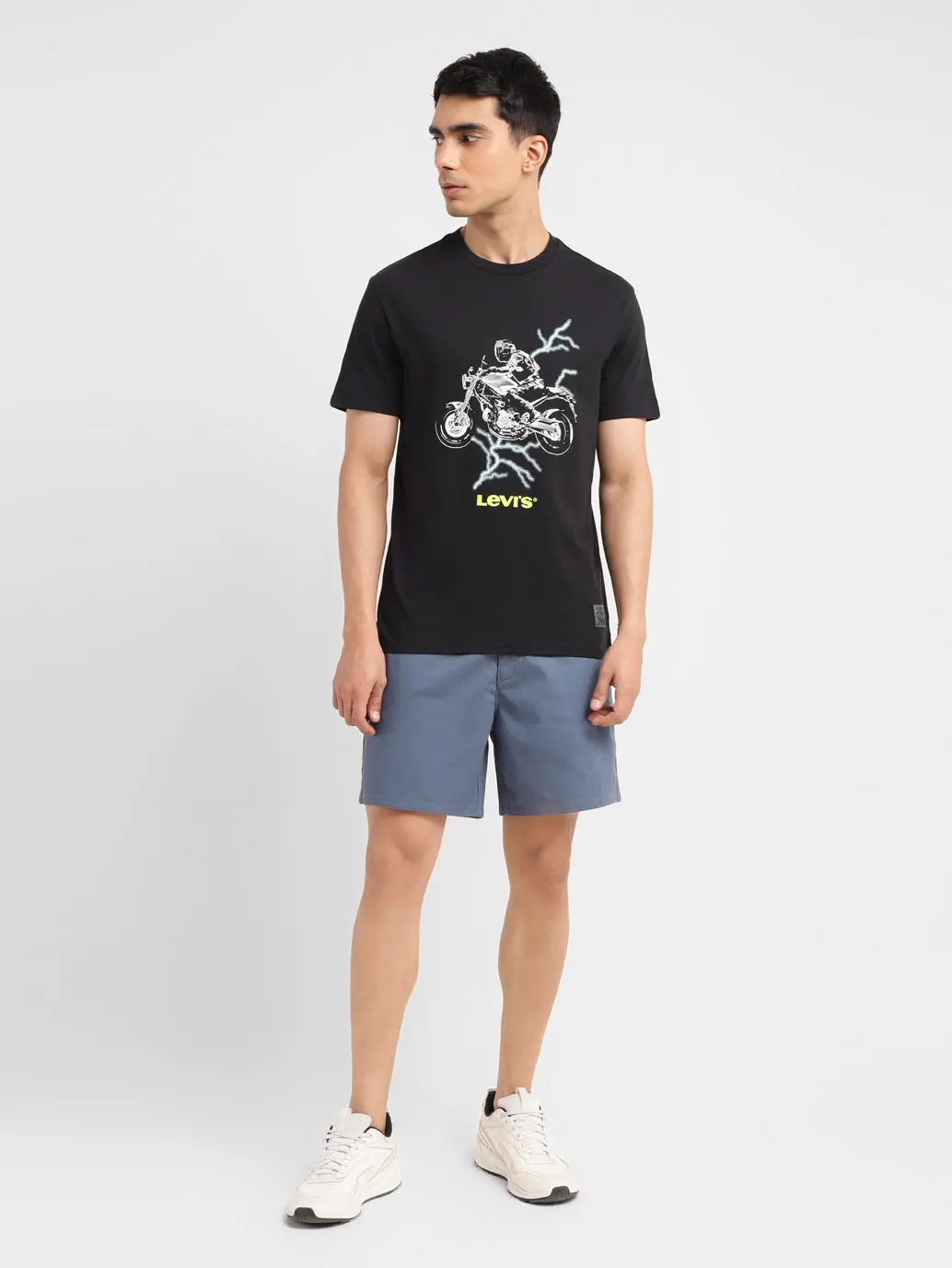 Men's Navy Regular Fit Shorts 1