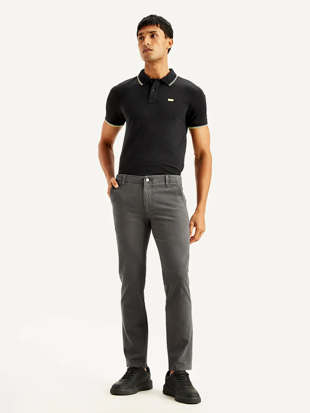 Men's Grey Slim Fit Chinos 1