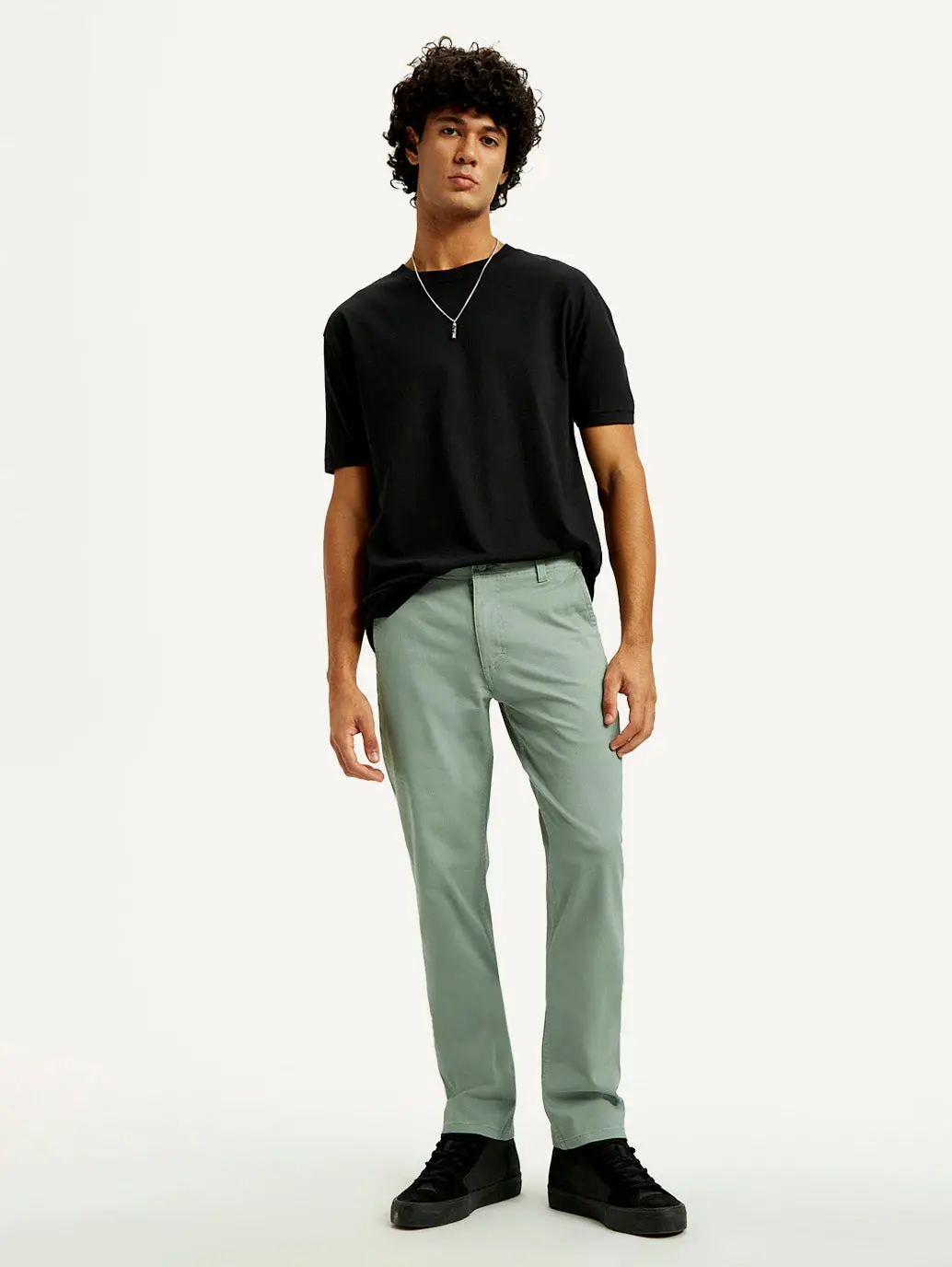 Men's 511 Green Slim Fit Mid Rise Chinos 1