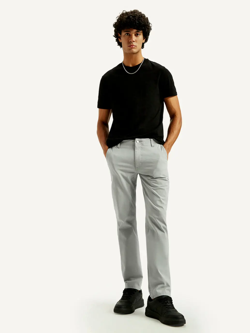 Men's 511 Grey Slim Fit Mid Rise Chinos 1
