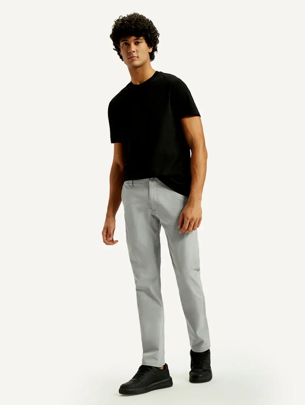 Men's 511 Grey Slim Fit Mid Rise Chinos 2